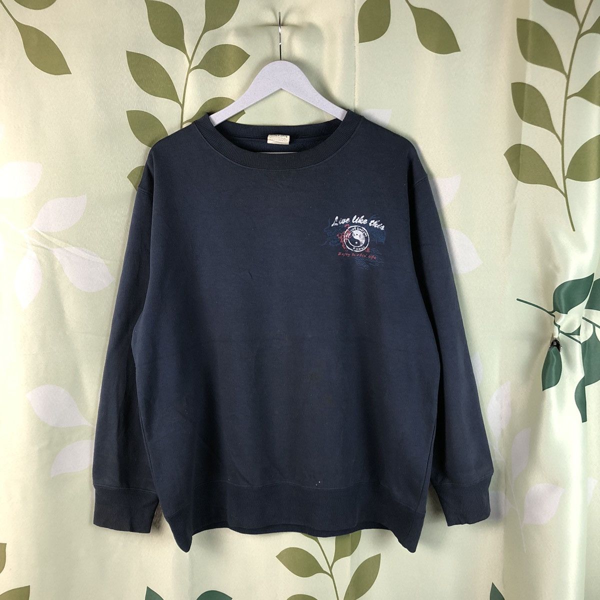 Japanese Brand T&C Surf Designs vintage Dark Blue Sweatshirt #7440 Size US L / EU 52-54 / 3 - 5 Thumbnail