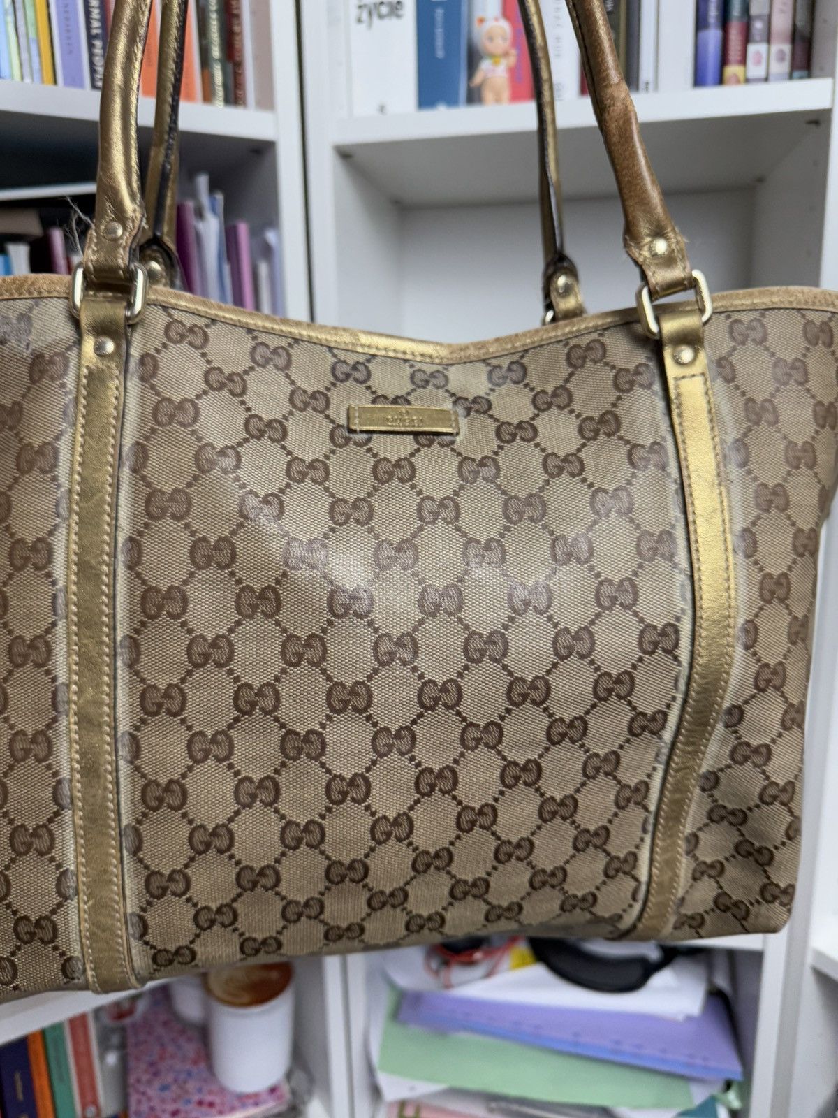 Designer × Gucci × Vintage Vintage y2k Gucci monogram tote / shopper bag luxury designer Size ONE SIZE - 4 Thumbnail