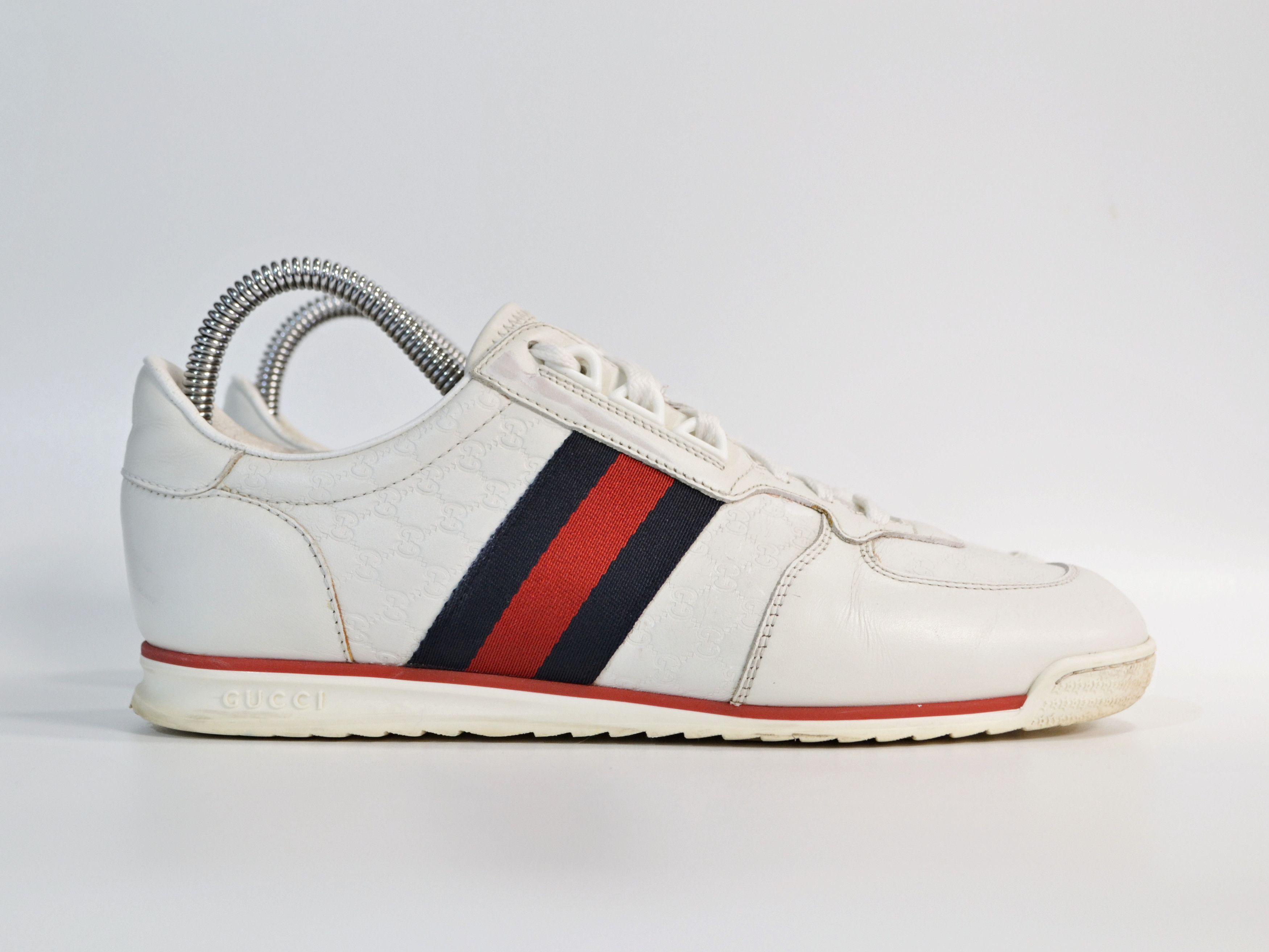 Gucci Ace SL73 White Monogram Sneakers US8