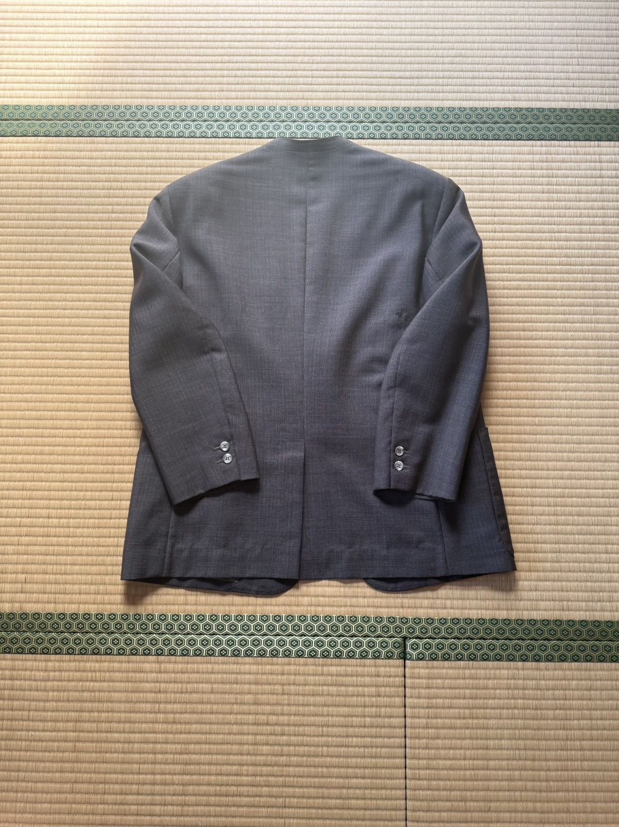 Other Spring&Summer Japanese Collarless Jacket (Brown) Size 40R - 5 Thumbnail