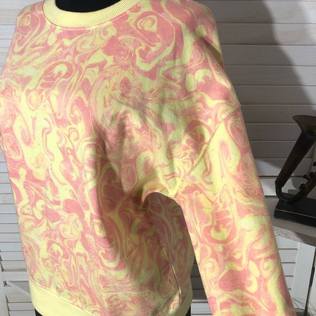 BP. BP. Nordstrom Sweatshirt Tie Dye Spacey Swirl Pink Yellow XS Size XS / US 0-2 / IT 36-38 - 7 Thumbnail