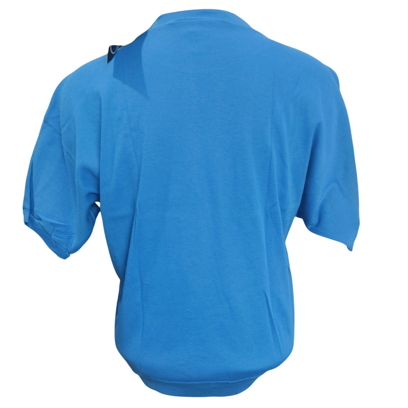 Other Gotham Women's M Blue Plain Short Sleeve Crewneck Tee Size M / US 6-8 / IT 42-44 - 2 Thumbnail