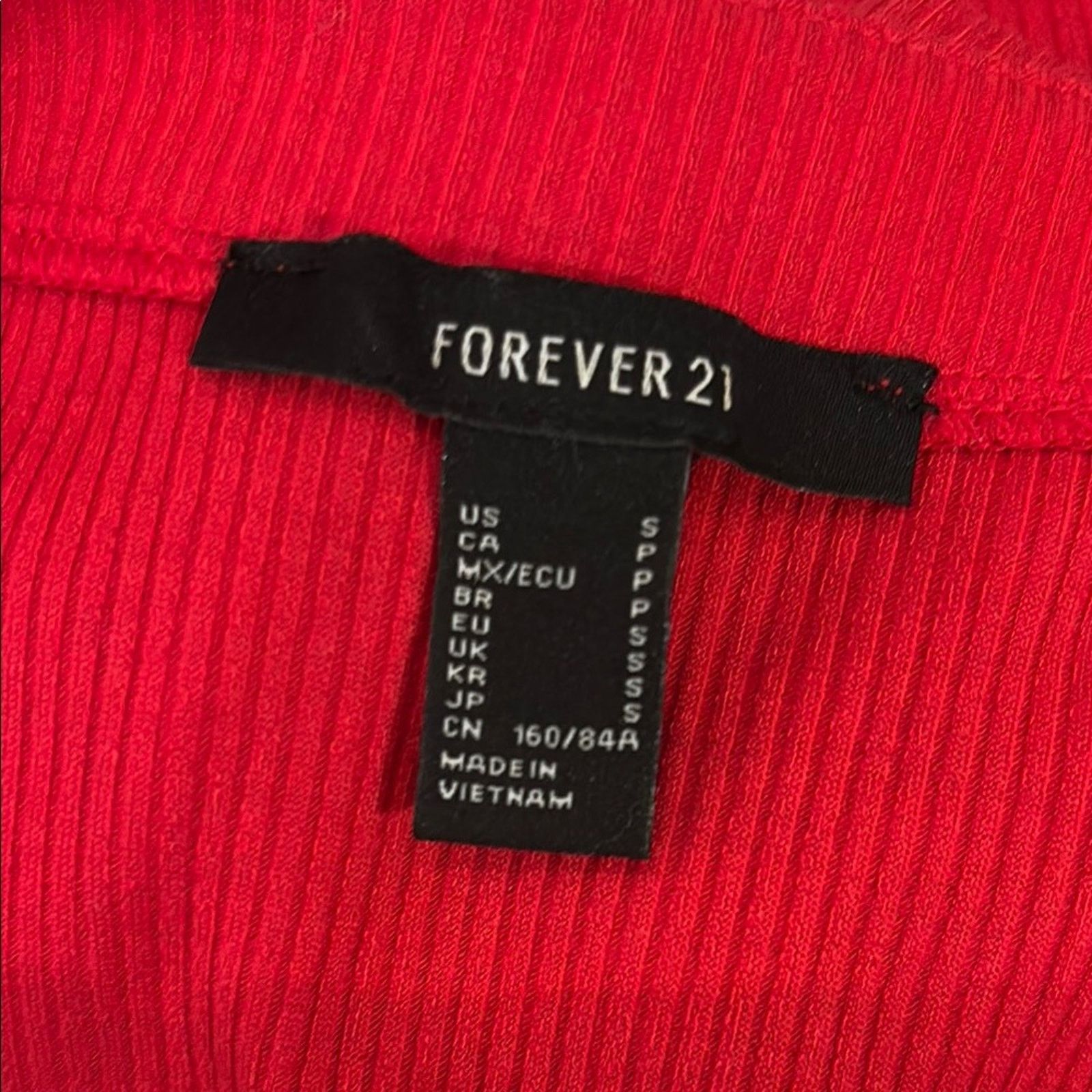 Forever 21 Forever 21 Elegant Red Button-Front Dress - Small Size S / US 4 / IT 40 - 5 Thumbnail