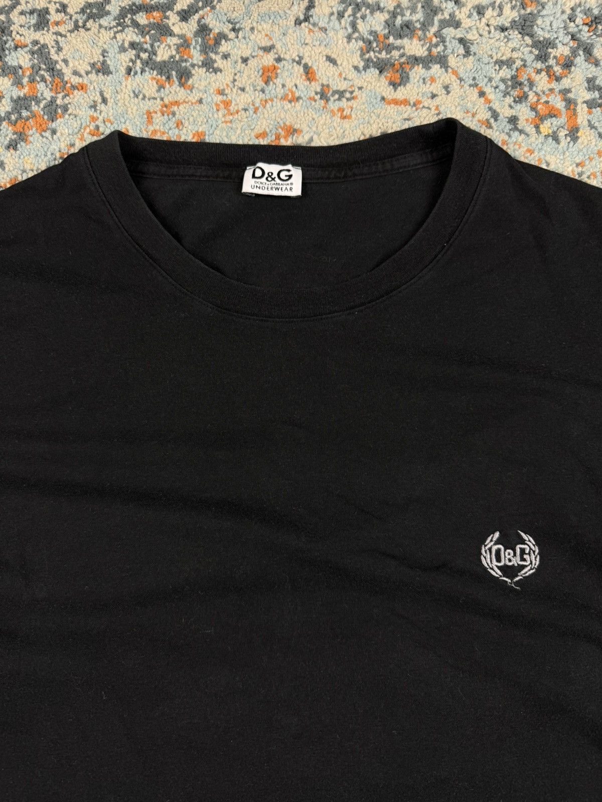Dolce & Gabbana × Vintage Vintage 00s Dolce & Gabbana D&G embroidered chest logo tee Size US XL / EU 56 / 4 - 4 Thumbnail