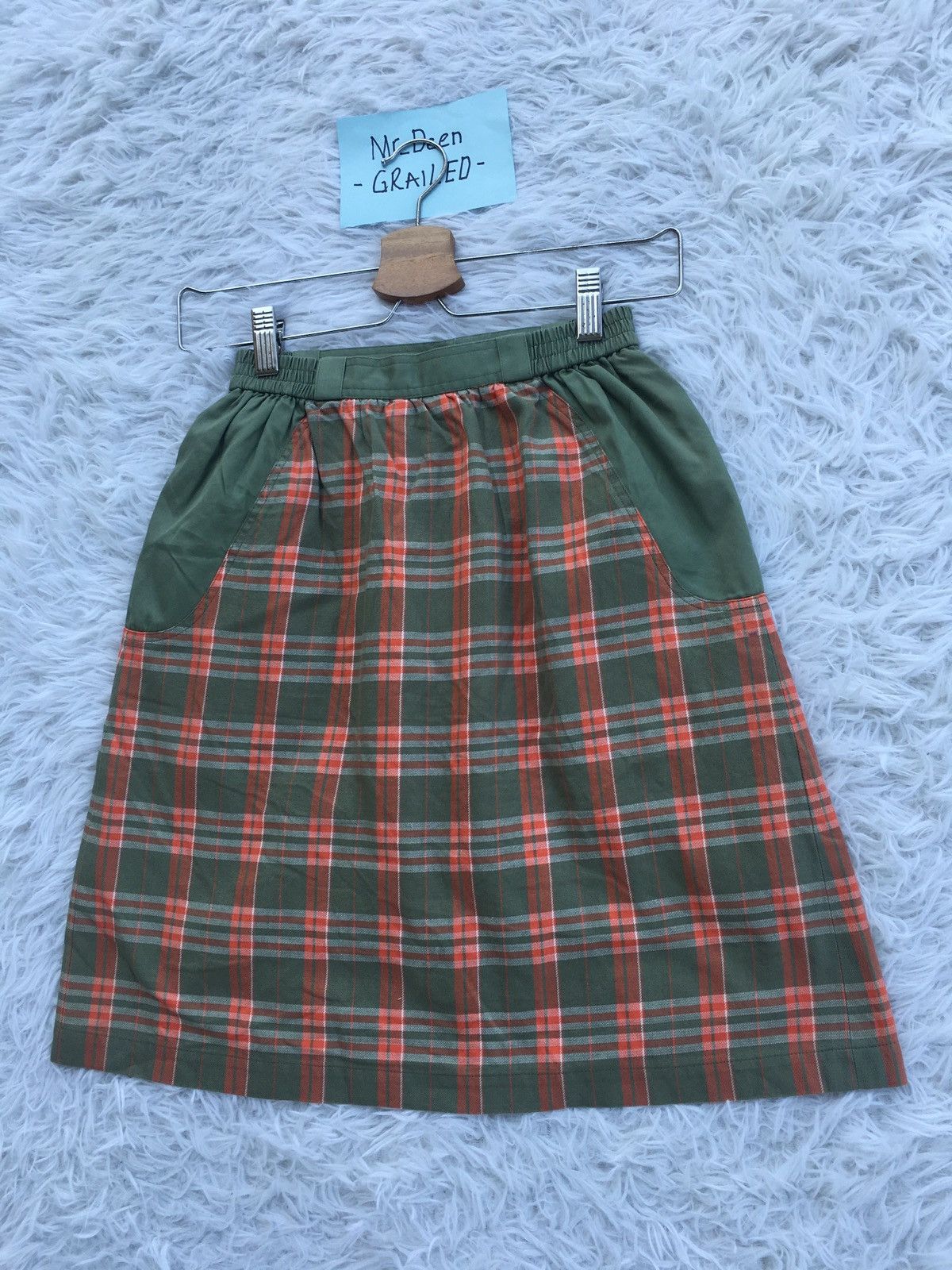 Christian Dior Monsieur Rare Vintage Christian Dior Checkered Mini Skirt Size 22" - 14 Thumbnail