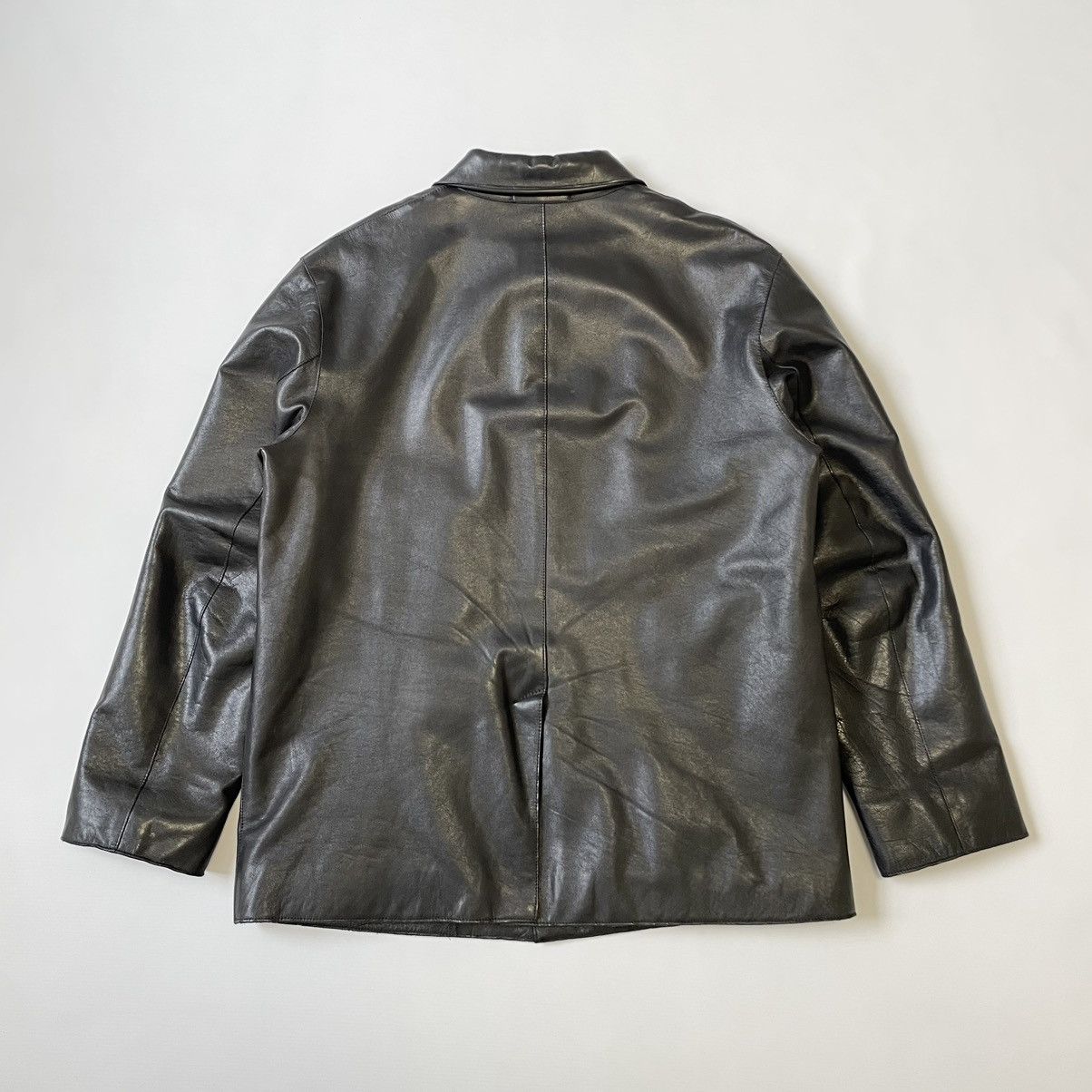 Prada A/W 2000 Black Leather Jacket Size US M / EU 48-50 / 2 - 10 Thumbnail