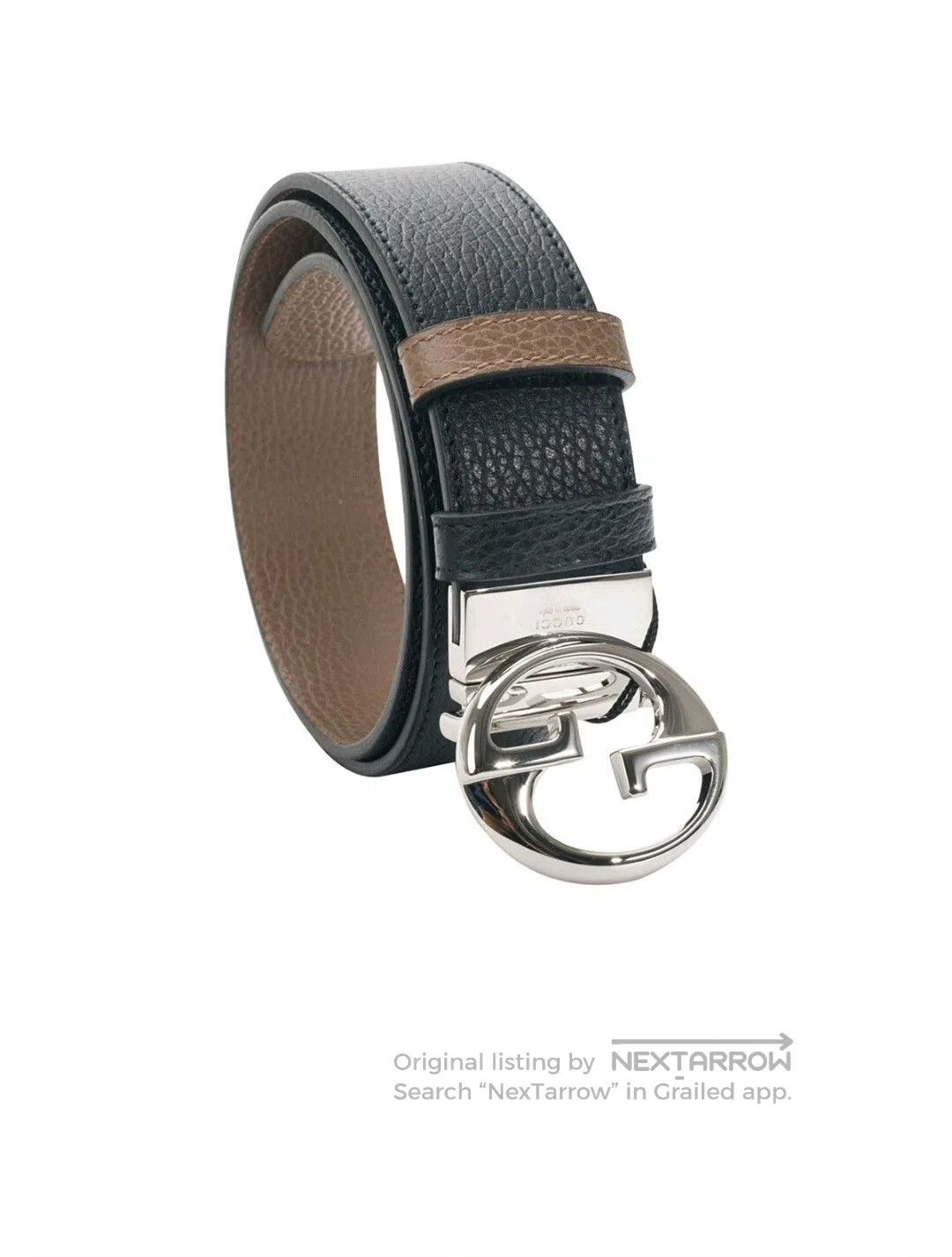 Gucci Gucci Unisex Logo Buckle Leather Belt. Size ONE SIZE - 5 Thumbnail