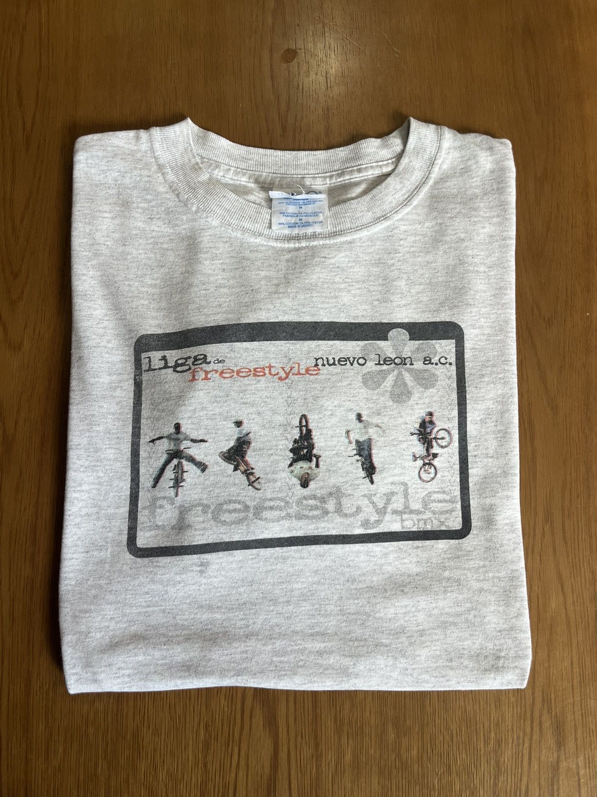 Vintage Vintage BMX Freestyle Liga de nuevo leon a.c. 00’s Tshirt Size US M / EU 48-50 / 2 - 1 Thumbnail