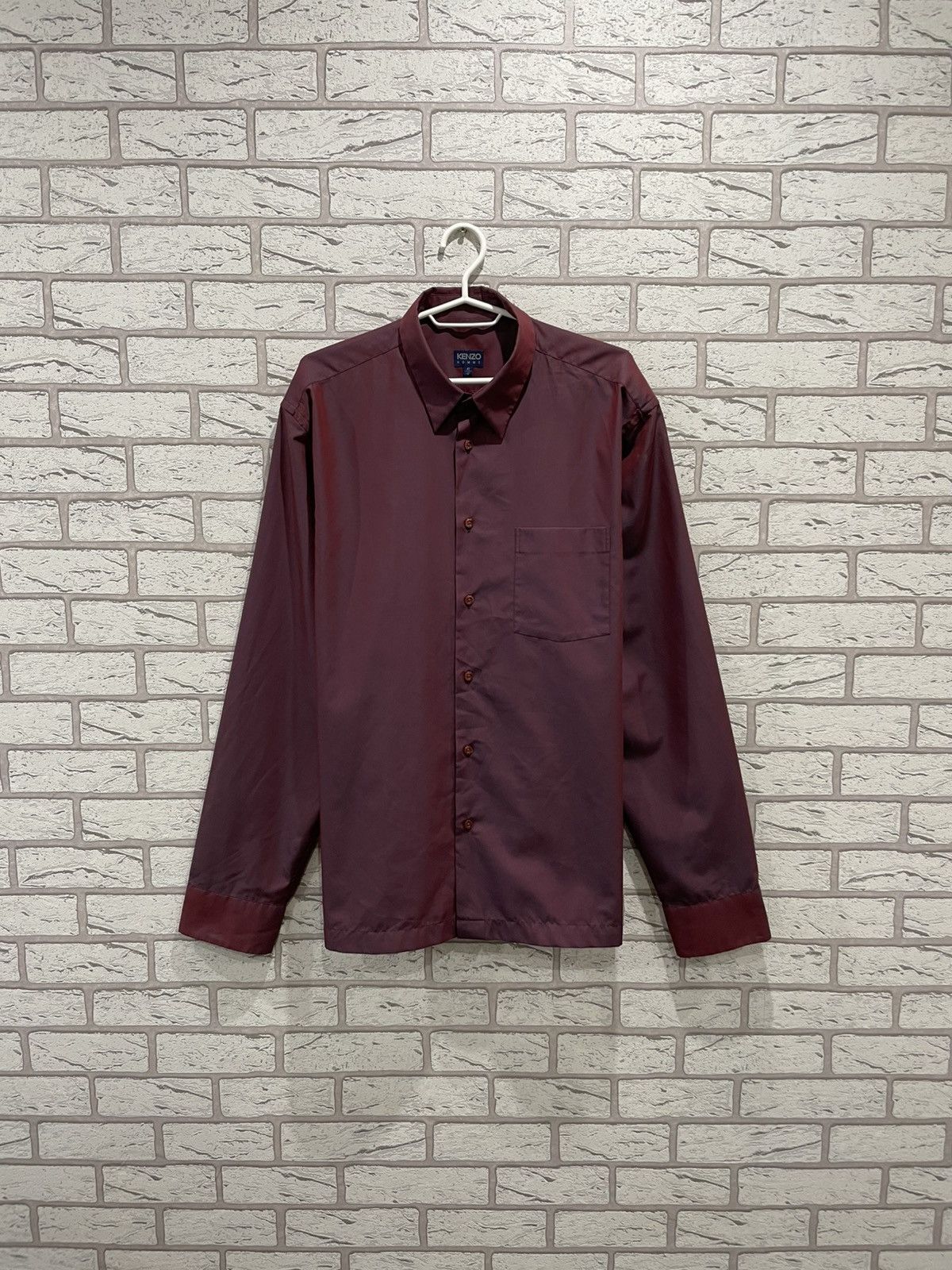 Kenzo × Vintage RARE Gradient Chameleon Kenzo Home Vintage Button Up Shirt Size US XL / EU 56 / 4 - 1 Thumbnail