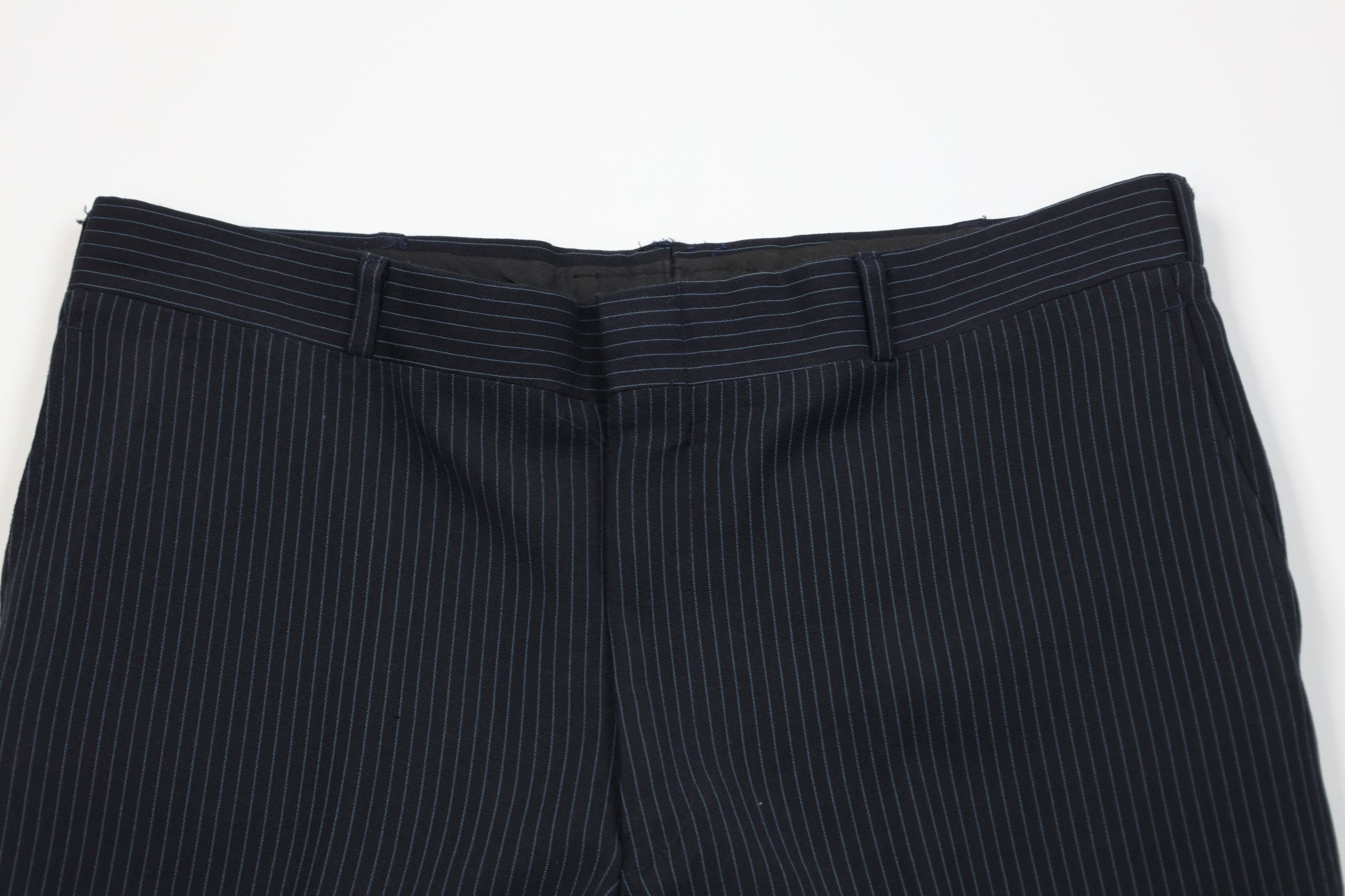 Vintage Vintage 70s Streetwear Flared Wide Leg Chino Pants Blue USA Size US 38 / EU 54 - 2 Thumbnail