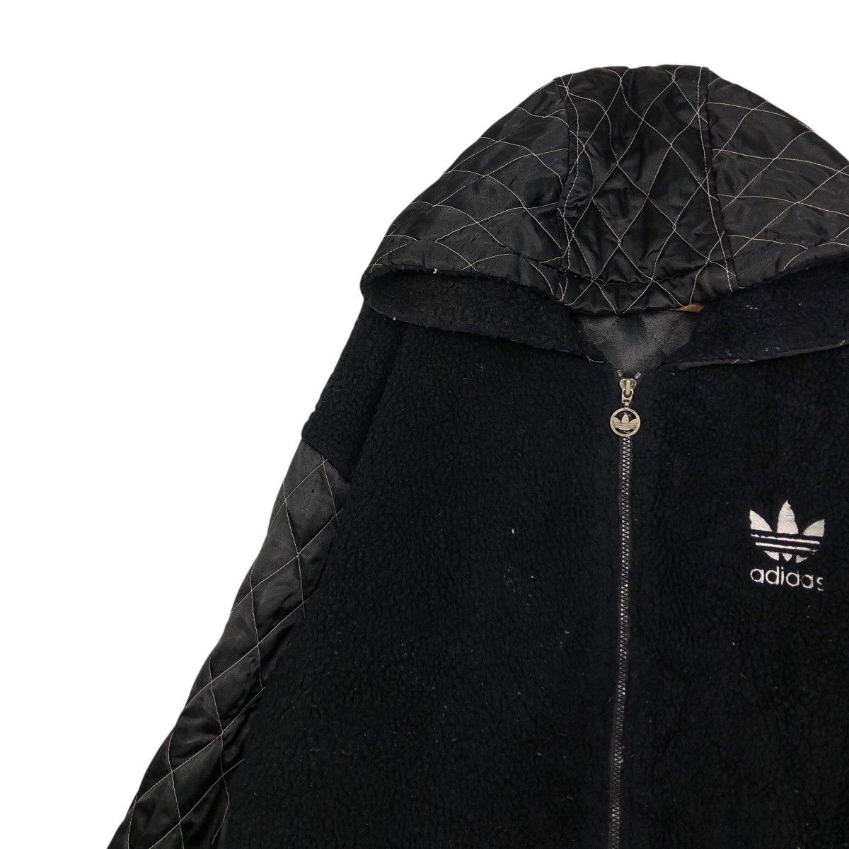 Adidas 📌Vintage Wool Zipper Jacket Adidas Big Logo Embroidery Size US M / EU 48-50 / 2 - 9 Thumbnail