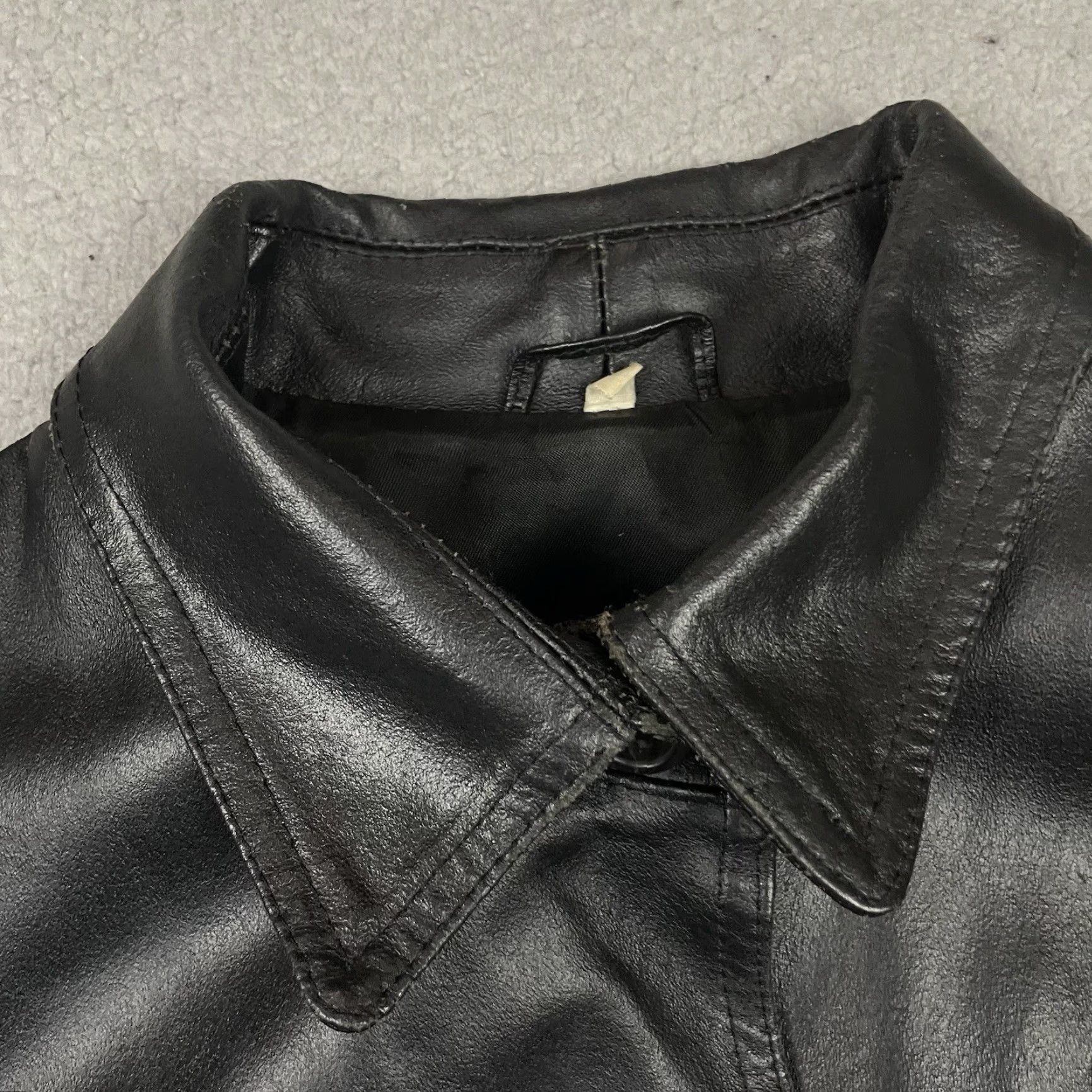 Vintage VINTAGE Michelangelo Leather Jacket Womens Small Black Firenze Made in Italy Casual Rare Leather Motorcycle Jacket Womens Small Black 1990s Size L / US 10 / IT 46 - 3 Thumbnail
