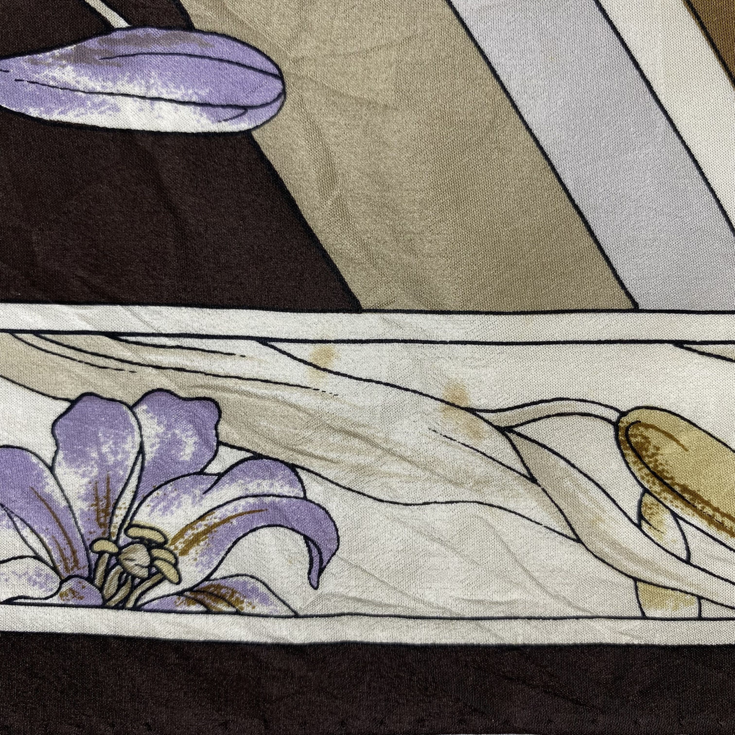 Japanese Brand × Vintage Vintage Floral Silk Scarf SS064 Size ONE SIZE - 5 Thumbnail