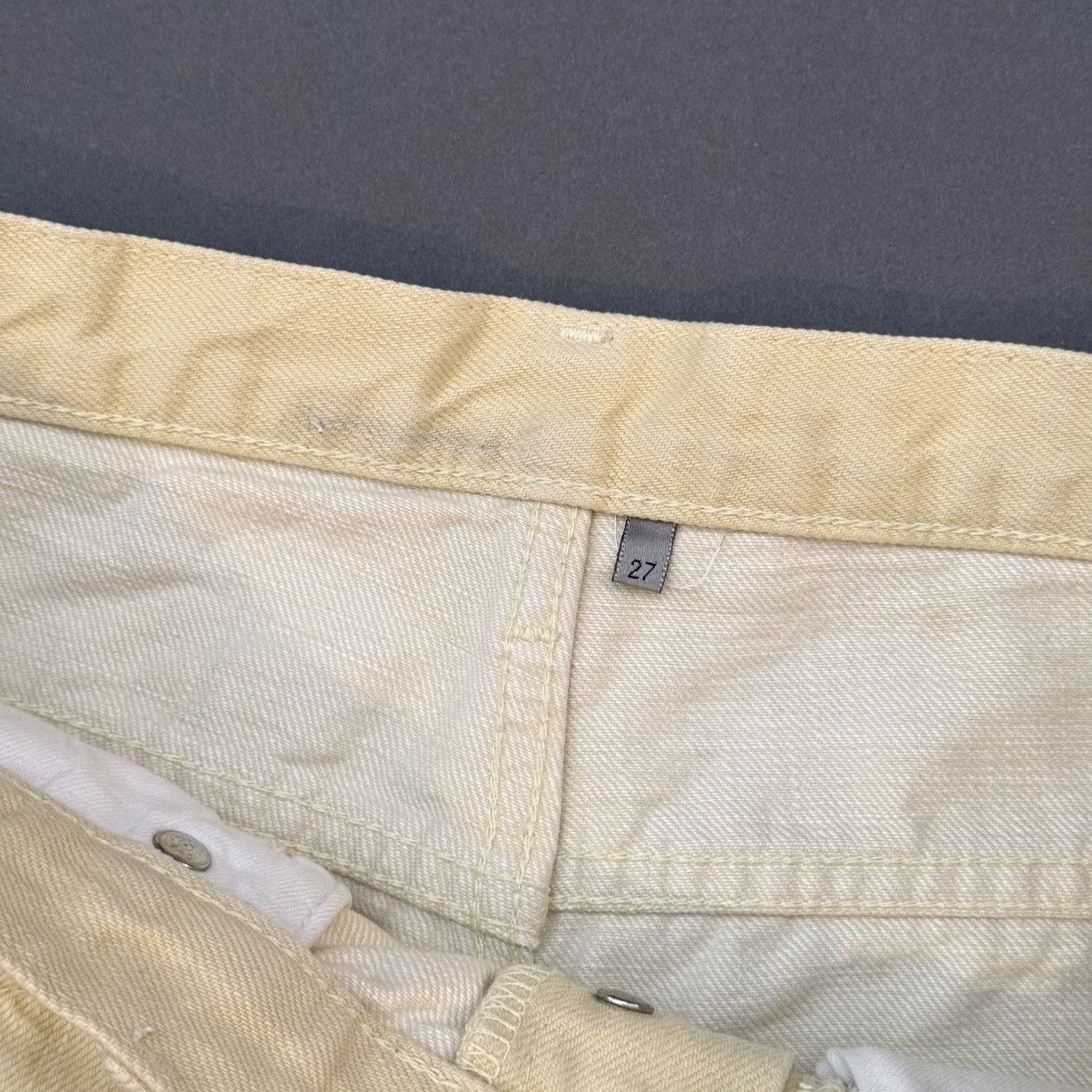 Dior Dior Homme SS06 Jaune Clair Clawmark Jeans Size US 27 - 8 Thumbnail
