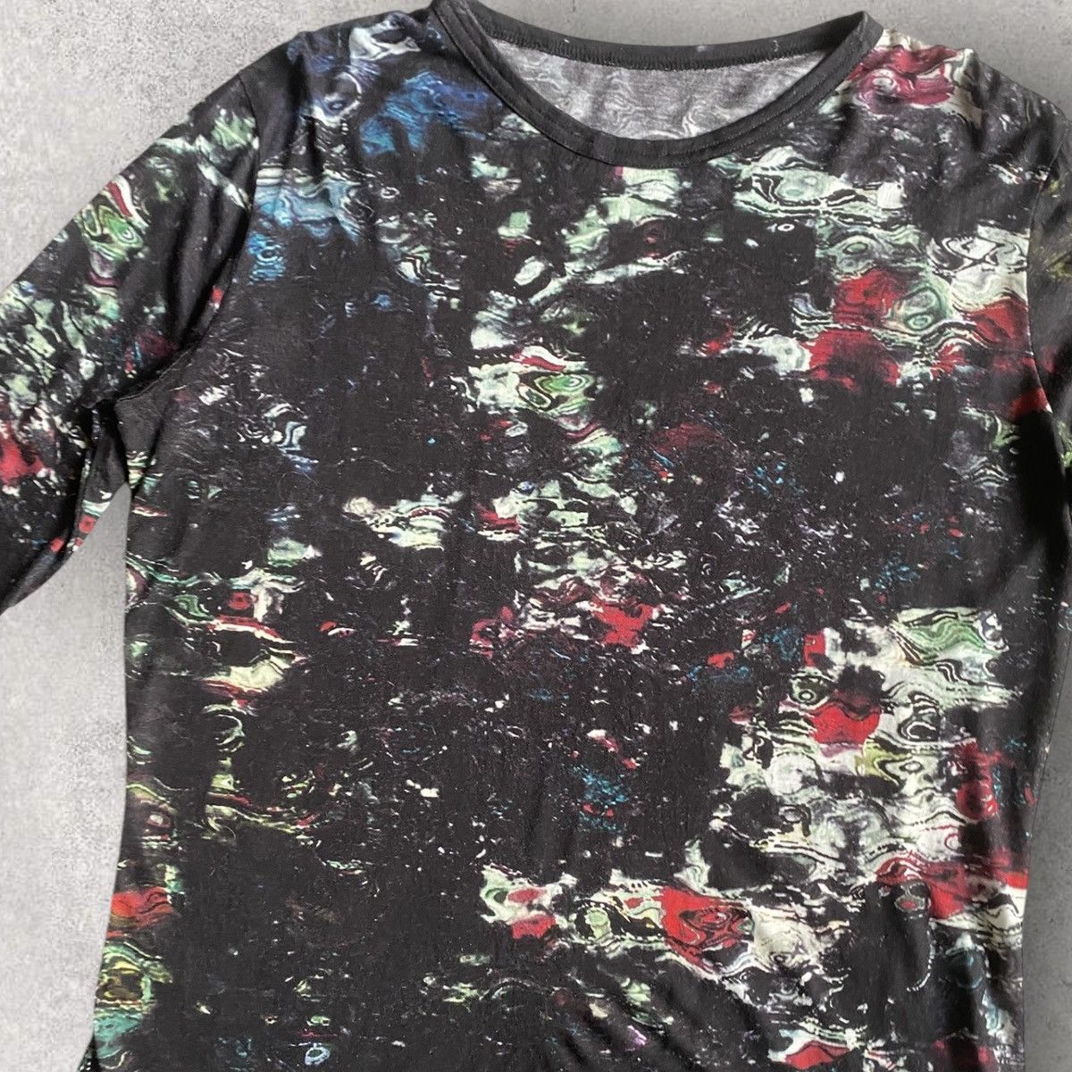 Yohji Yamamoto Noir AW20-21 Psychedelic Oversize L/S Size M / US 6-8 / IT 42-44 - 6 Thumbnail