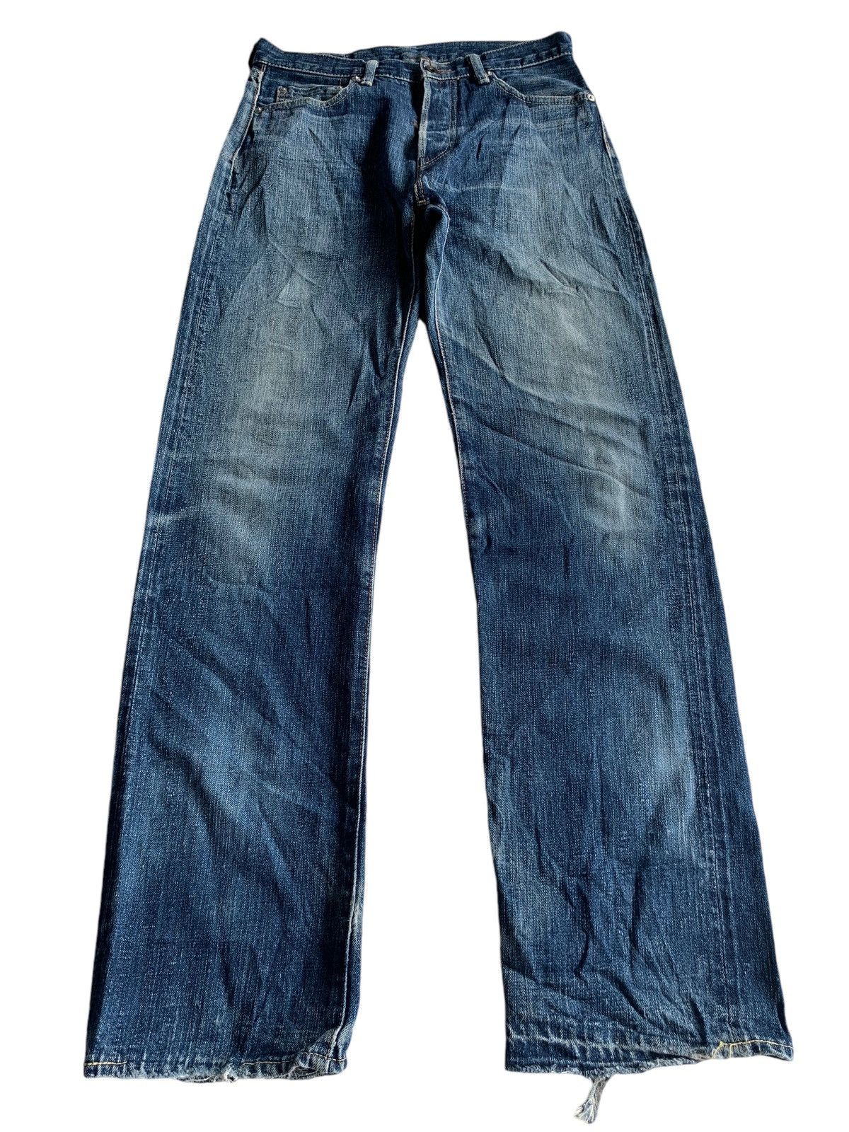 Japanese Brand × Kapital × Vintage BORNFREE 30TH ANNIVERSARY JAPANESE SELVEDGE DISTRESSES DENIM Size US 29 - 3 Thumbnail
