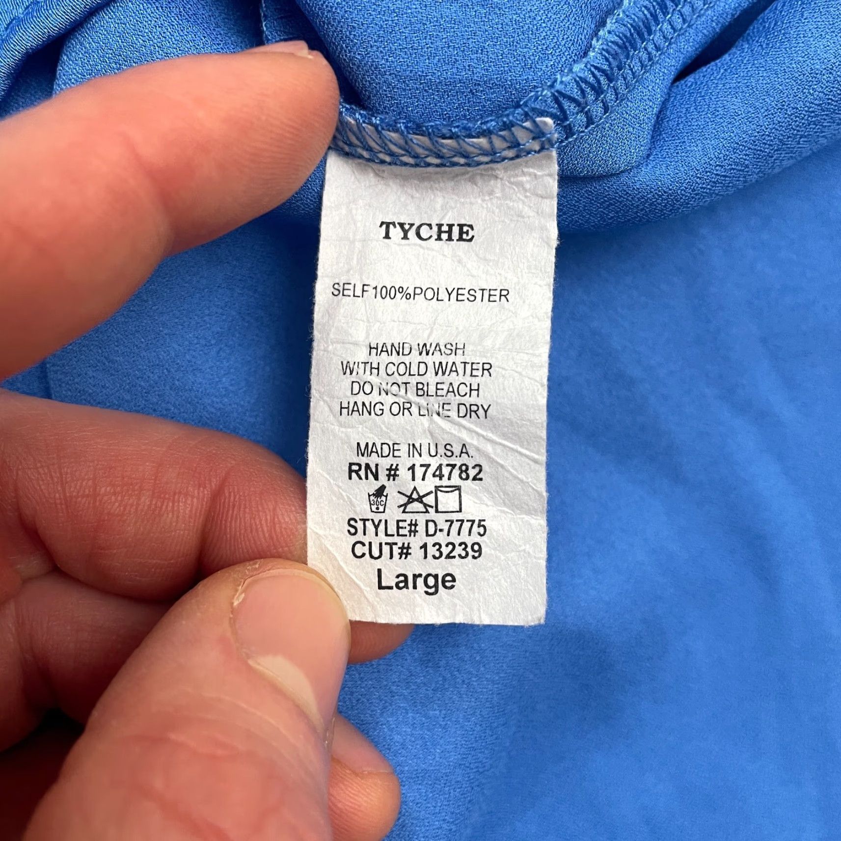 Vintage Tyche Blouse Tunic Vest Sleeveless V-Neck Knit Oversized Casual Blue Womens Large Regular Shirt Size L / US 10 / IT 46 - 5 Thumbnail