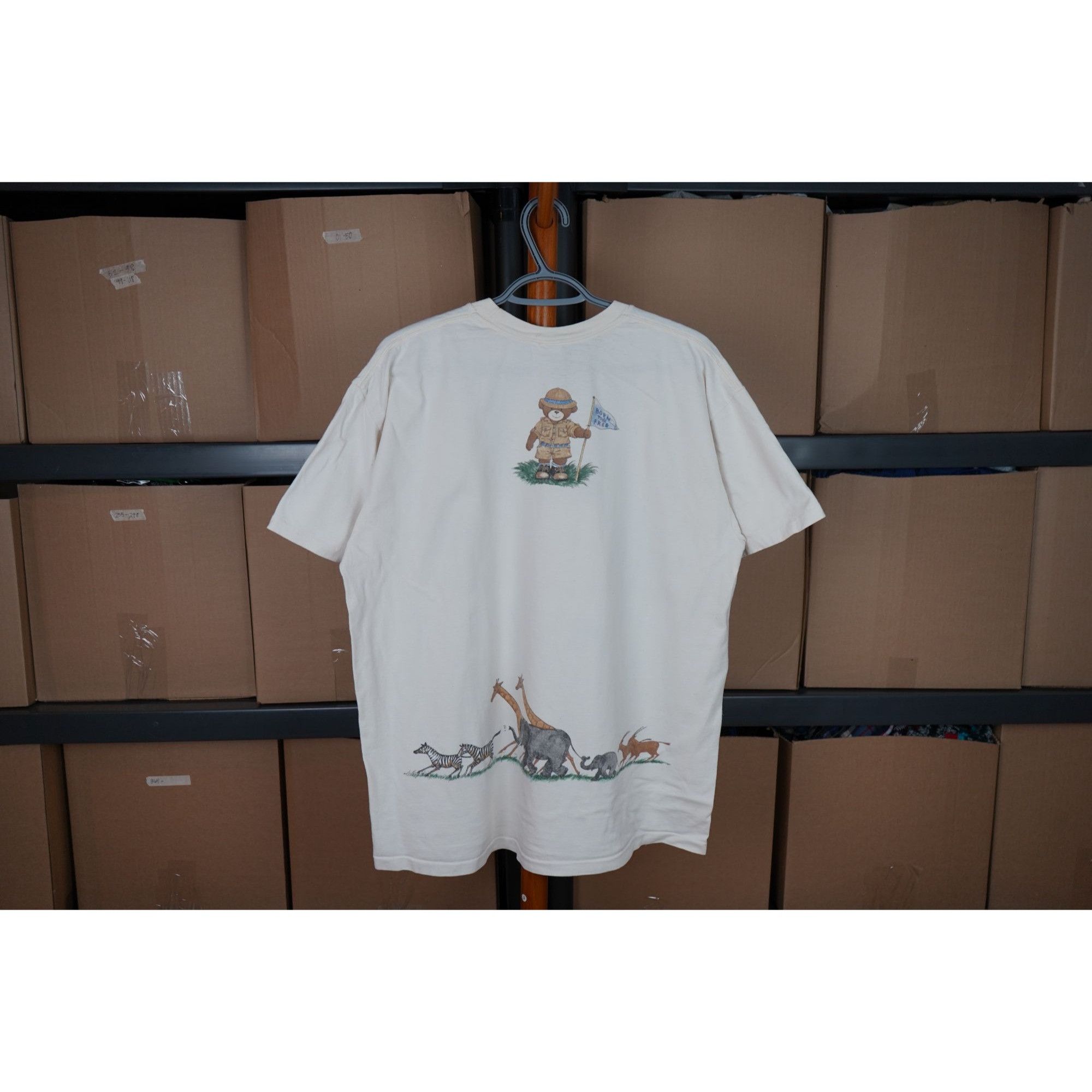 Vintage 90s Safari Adventure Vintage Animal Tshirt Men's XL #409 Size US XL / EU 56 / 4 - 2 Thumbnail