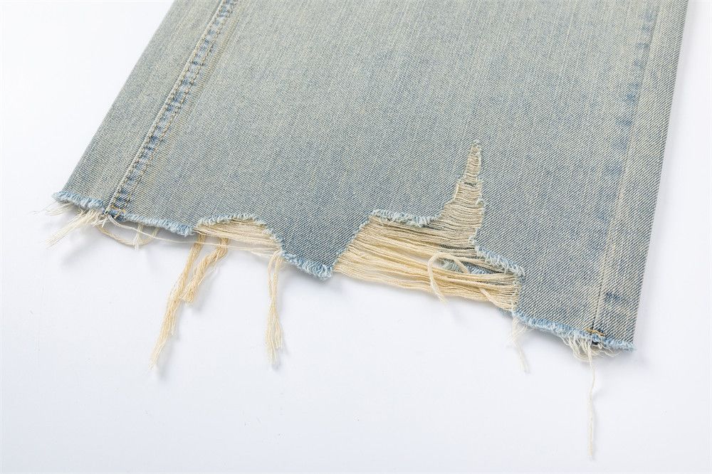 Japanese Brand × Jean American washed distressed casual loose drawstring jeans Size US 34 / EU 50 - 5 Thumbnail