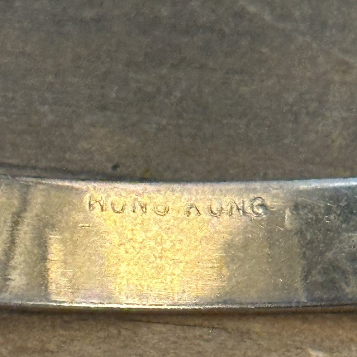 Vintage Vintage gold tone textured bangle bracelet Size ONE SIZE - 2 Thumbnail