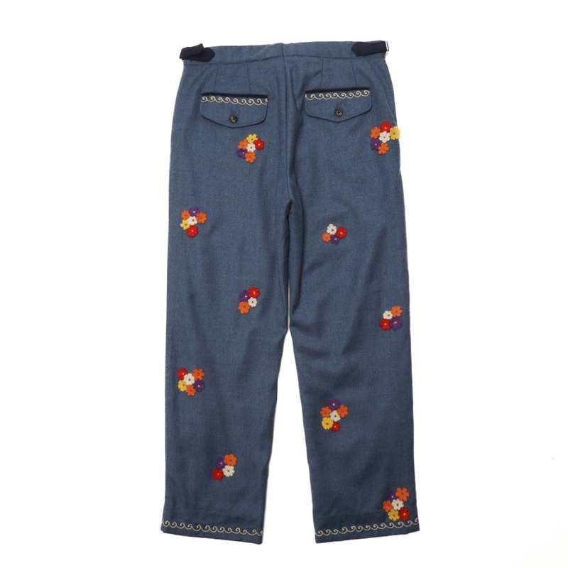 Bode [Final] Dianthus Applique Wool Trousers (80% off retail) Size US 30 / EU 46 - 2 Thumbnail