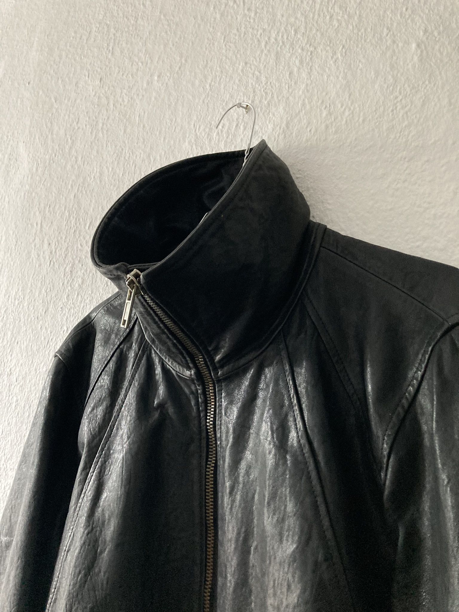 Rick Owens F/W 09 "CRUST" Hammered Lamb Leather Intarsia Jacket XL Size US XL / EU 56 / 4 - 5 Thumbnail