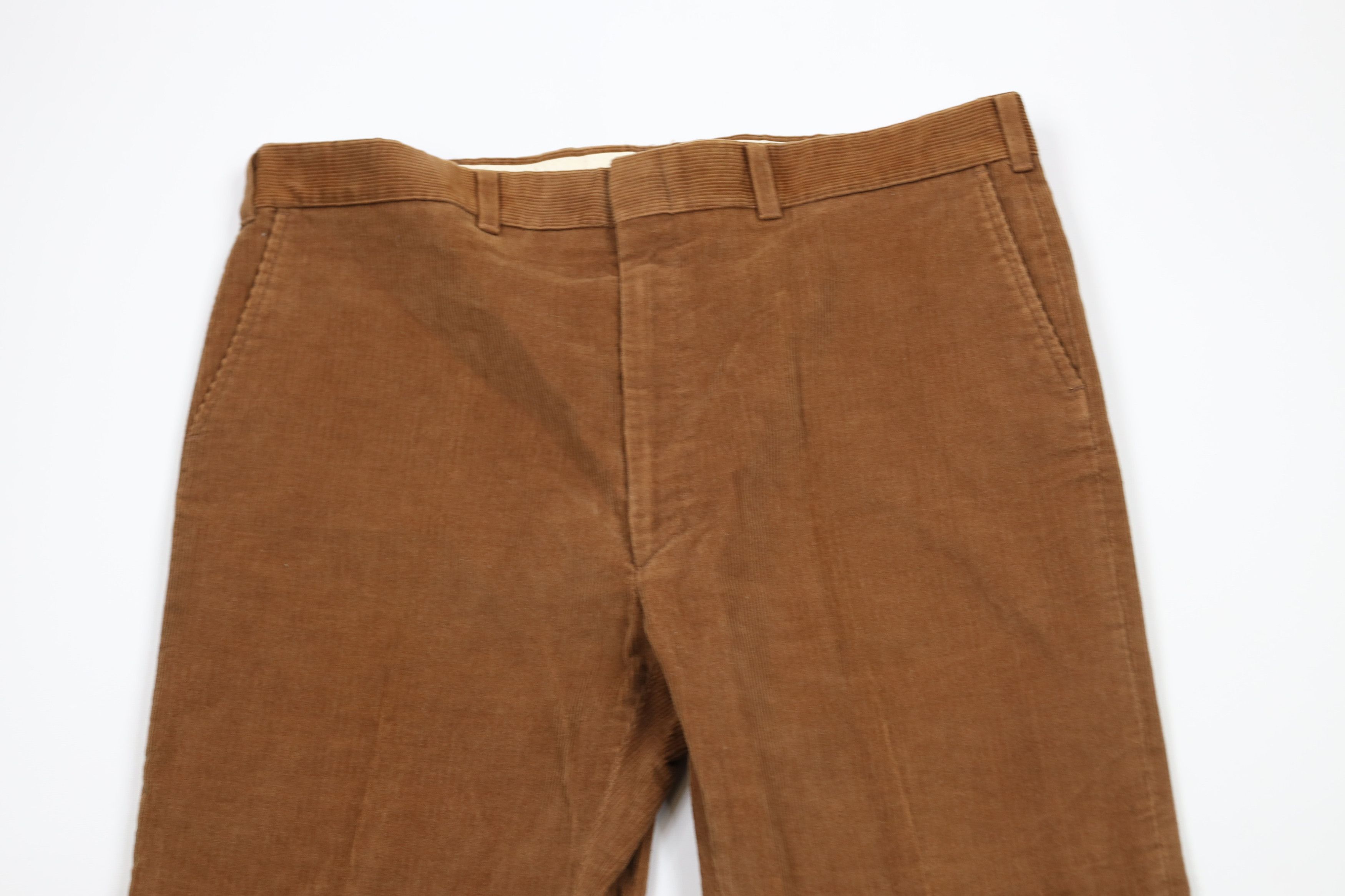 Vintage Vintage 70s Streetwear Wide Leg Corduroy Chino Pants USA Size US 36 / EU 52 - 2 Thumbnail