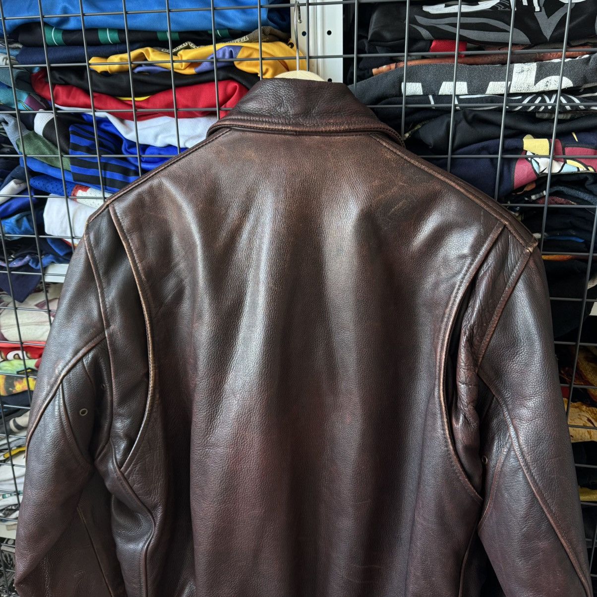 NFL Vintage Redskins Leather Bomber Jacket Size US L / EU 52-54 / 3 - 12 Thumbnail