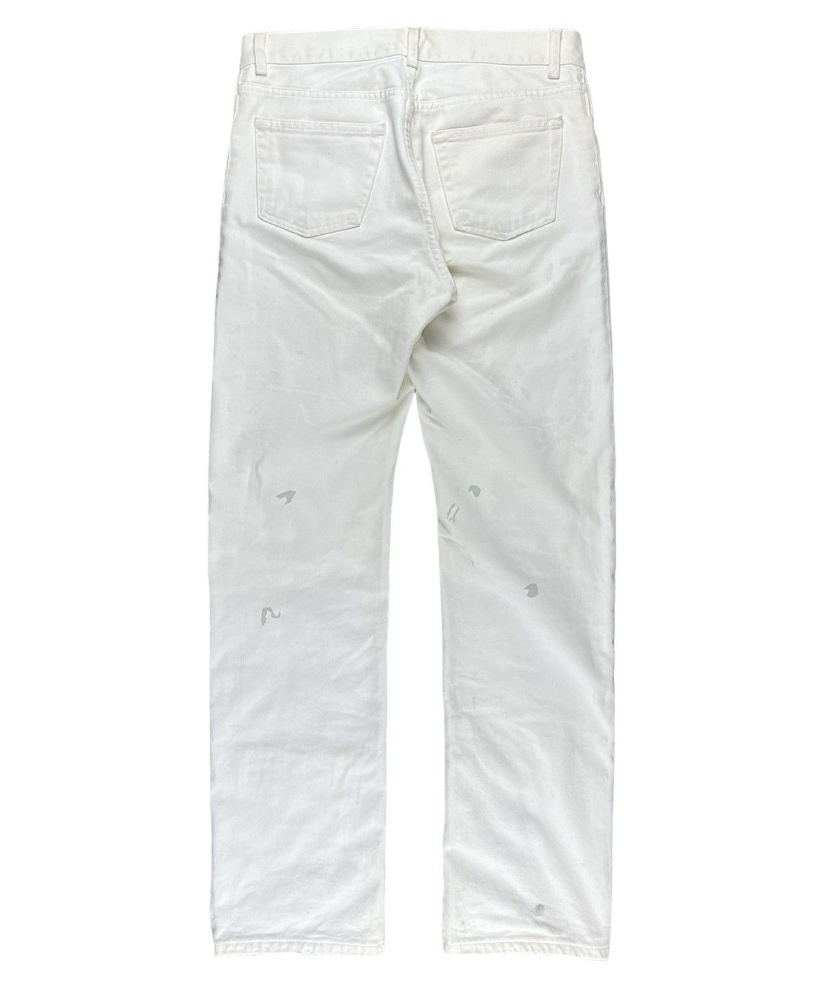 Helmut Lang SS99 Helmut Lang White Painter Denim Jeans Size US 31 - 2 Thumbnail