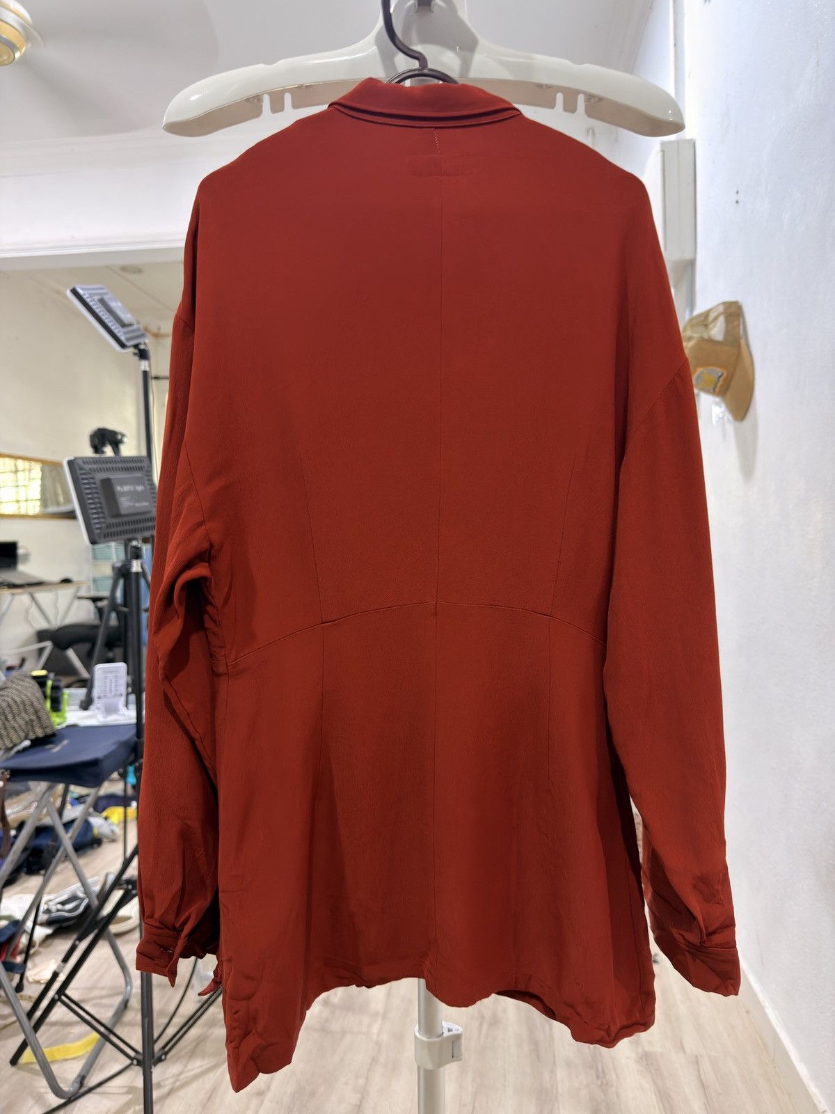 Y's Y’s Yohji Yamamoto Red Button Up Shirt Made in Japan Size S / US 4 / IT 40 - 2 Thumbnail