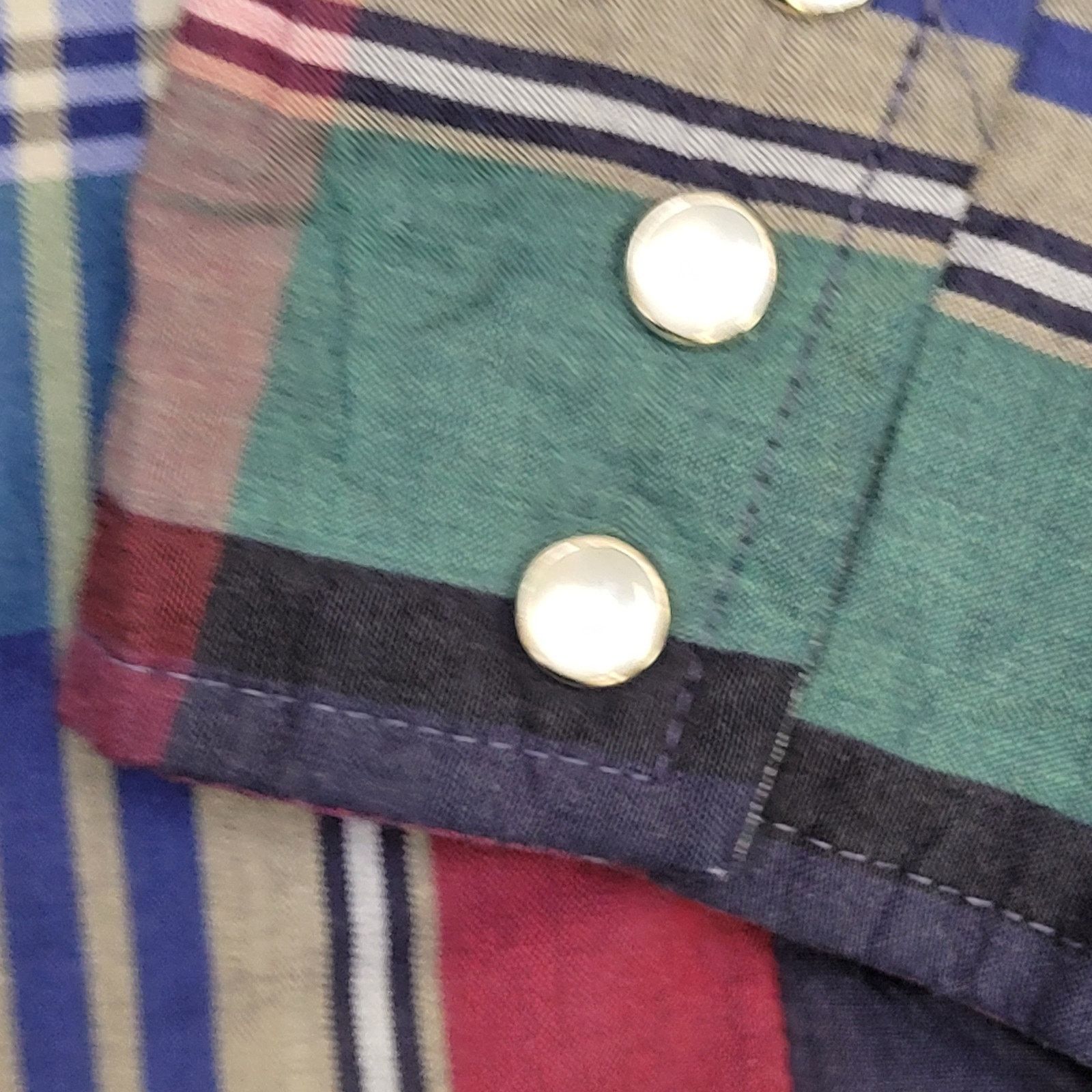 Wrangler Vintage 80s Wrangler Pearl-Snap Shirt XL 17 24x32 Long-Tails Size US XL / EU 56 / 4 - 2 Thumbnail