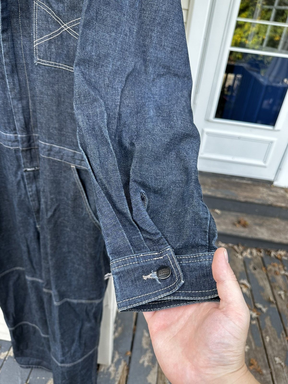 Marithe + Francois Girbaud Vintage Girbaud Heavy Denim Jumpsuit Size US 38 / EU 54 - 11 Thumbnail