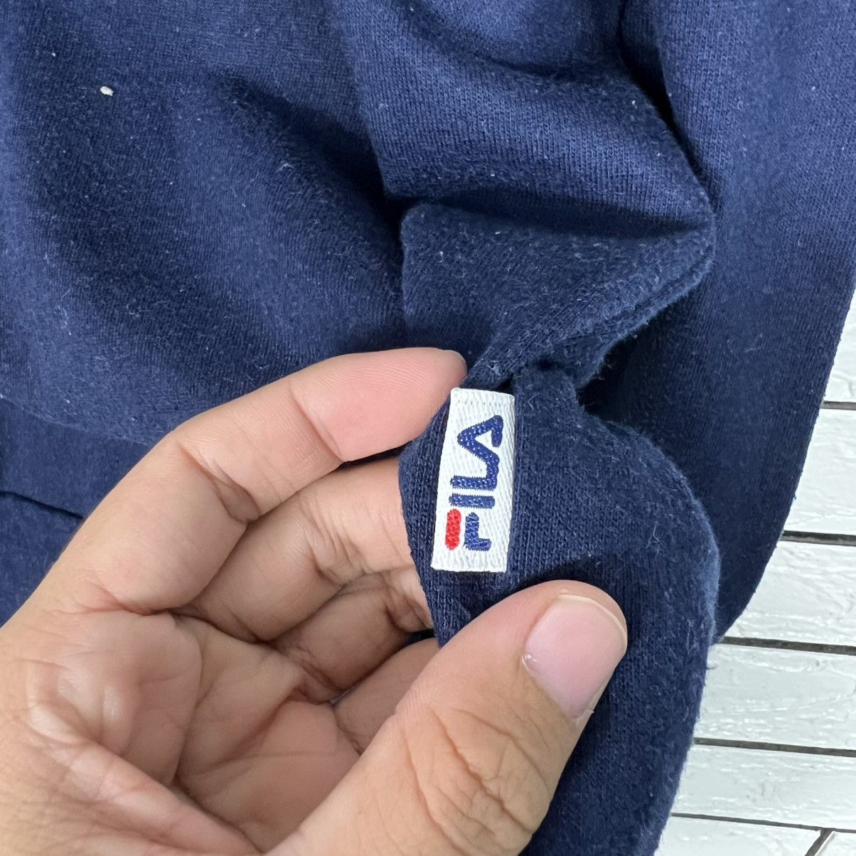 Fila FILA Big Logo Colorblock Crewneck Sweatshirt #4271-C194 Size US L / EU 52-54 / 3 - 9 Thumbnail