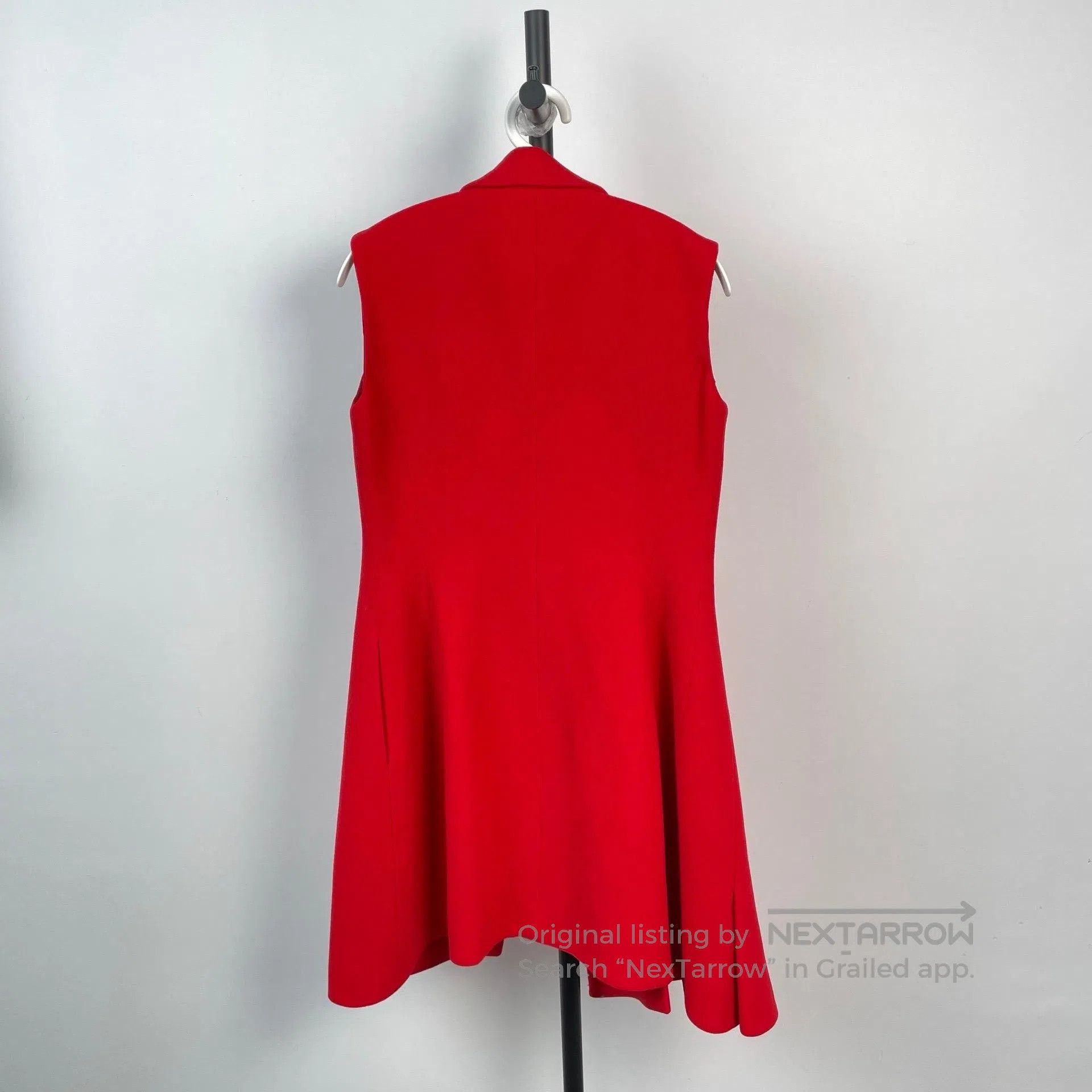 Dior Dior Red collarless sleeveless vest dress| Size XS / US 0-2 / IT 36-38 - 2 Thumbnail