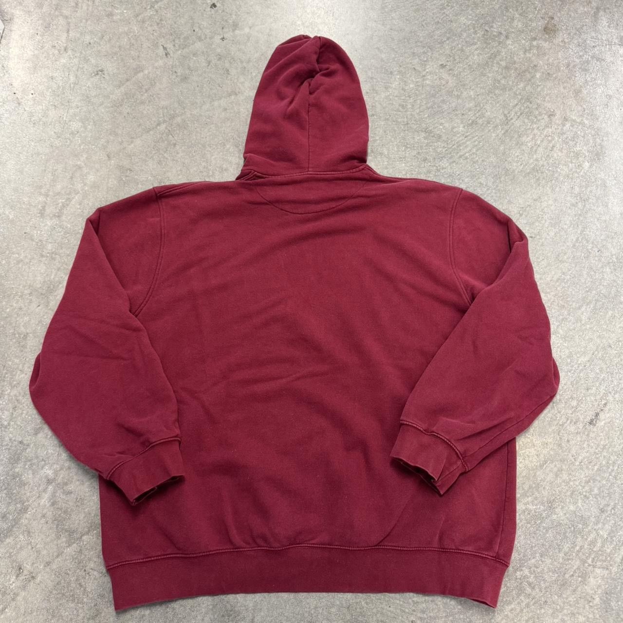 Nike Vintage Burgundy Nike Hoodie Size US XXL / EU 58 / 5 - 5 Thumbnail