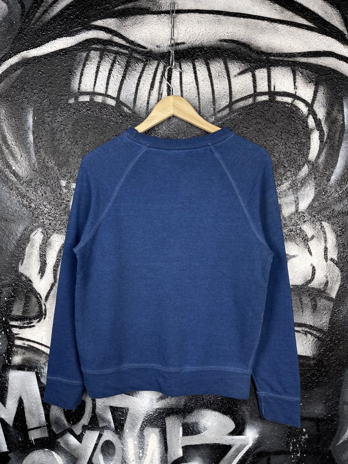 A.P.C. A.P.C. Vintage Blue Cotton Crew Neck Sweatshirt Size Small Size US S / EU 44-46 / 1 - 5 Thumbnail