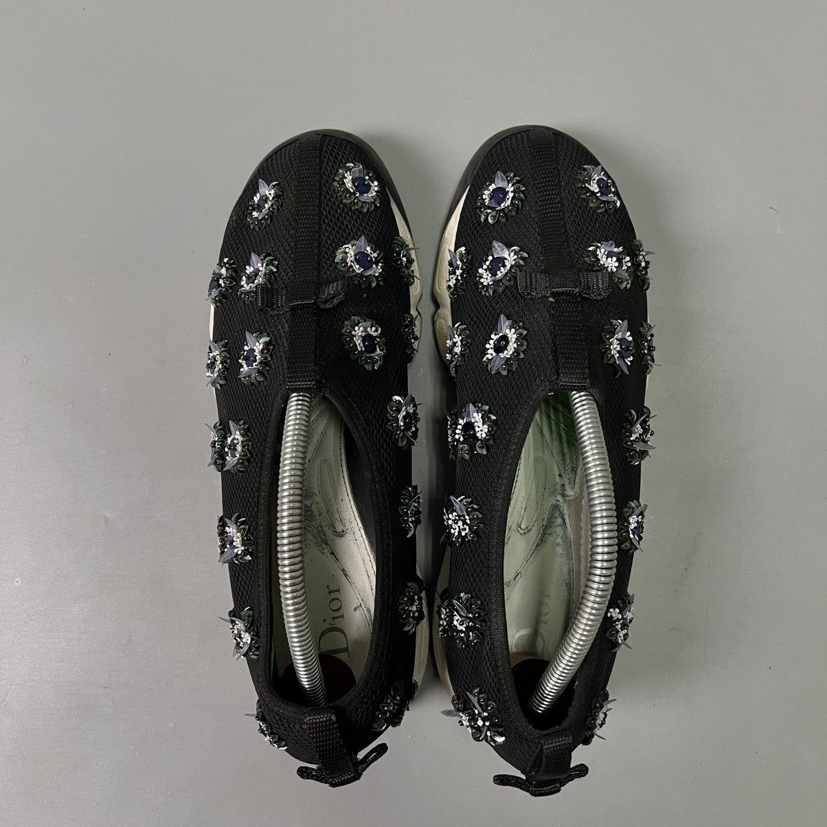 Dior Dior Fusion Embellished Mesh Sneakers Black Rare size 38 Size US 8 / IT 38 - 4 Thumbnail