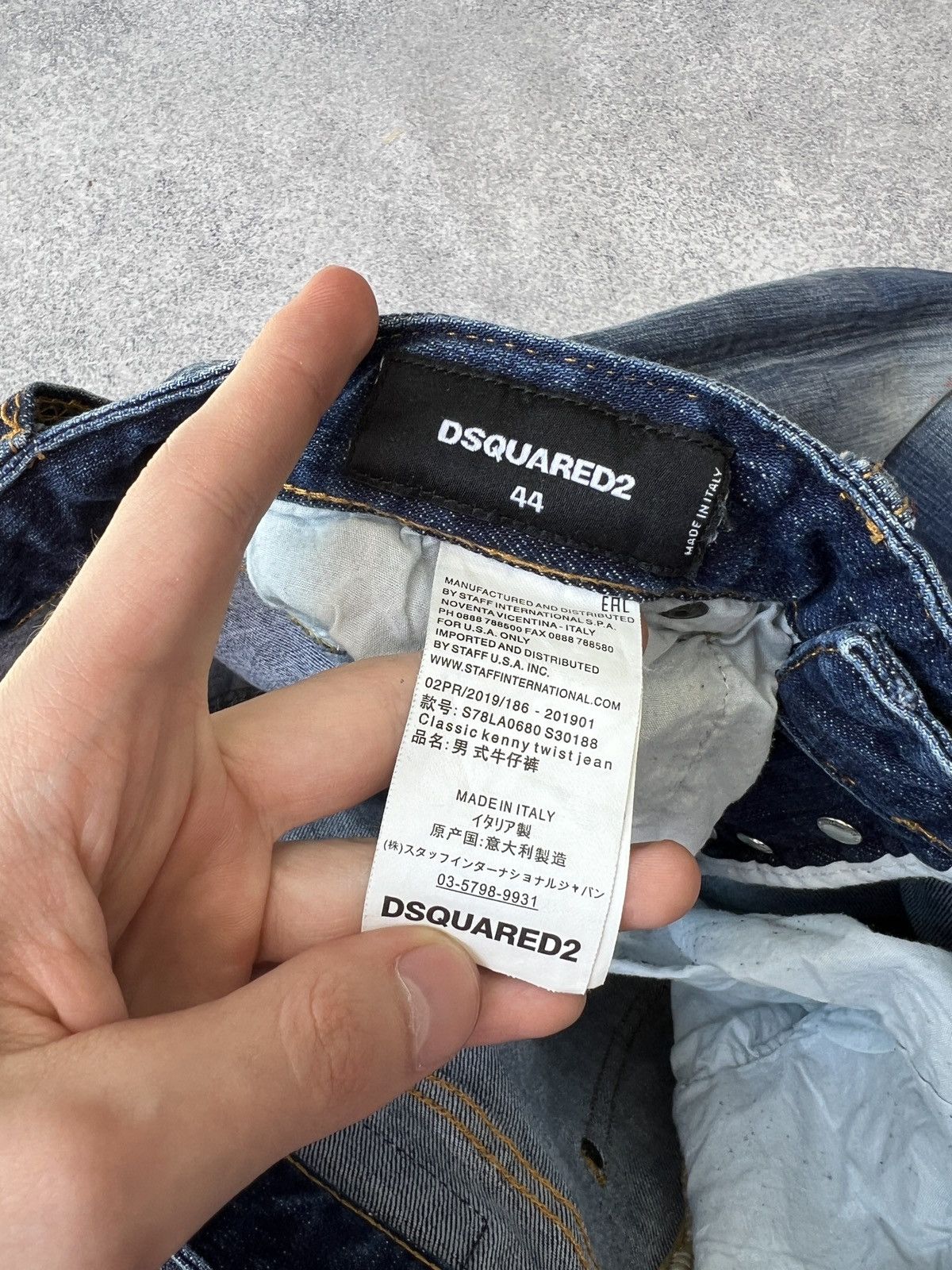 Dsquared2 × Vintage Vintage Dsquared2 Luxury skinny Jeans 44 size ( IT) Size US 32 / EU 48 - 17 Thumbnail
