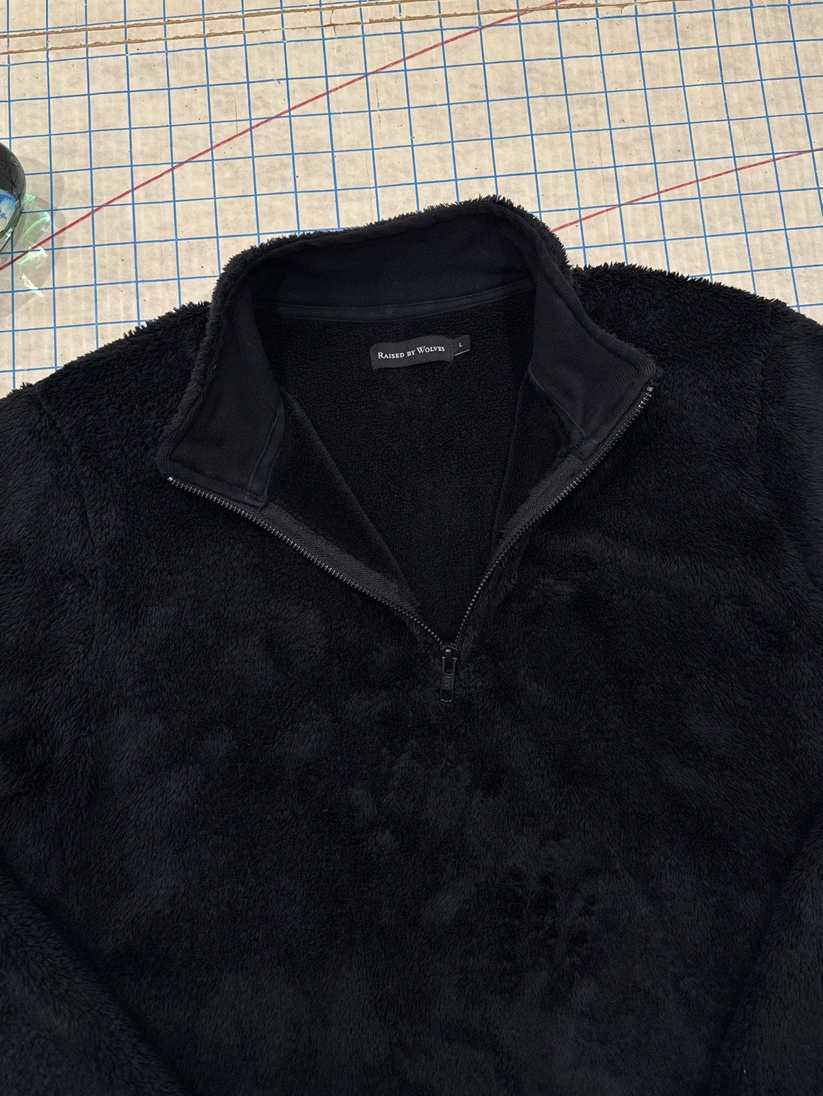Raised By Wolves Raised By Wolves 1/4 Zip Fleece Black Size Large Made in Can Size US L / EU 52-54 / 3 - 4 Thumbnail