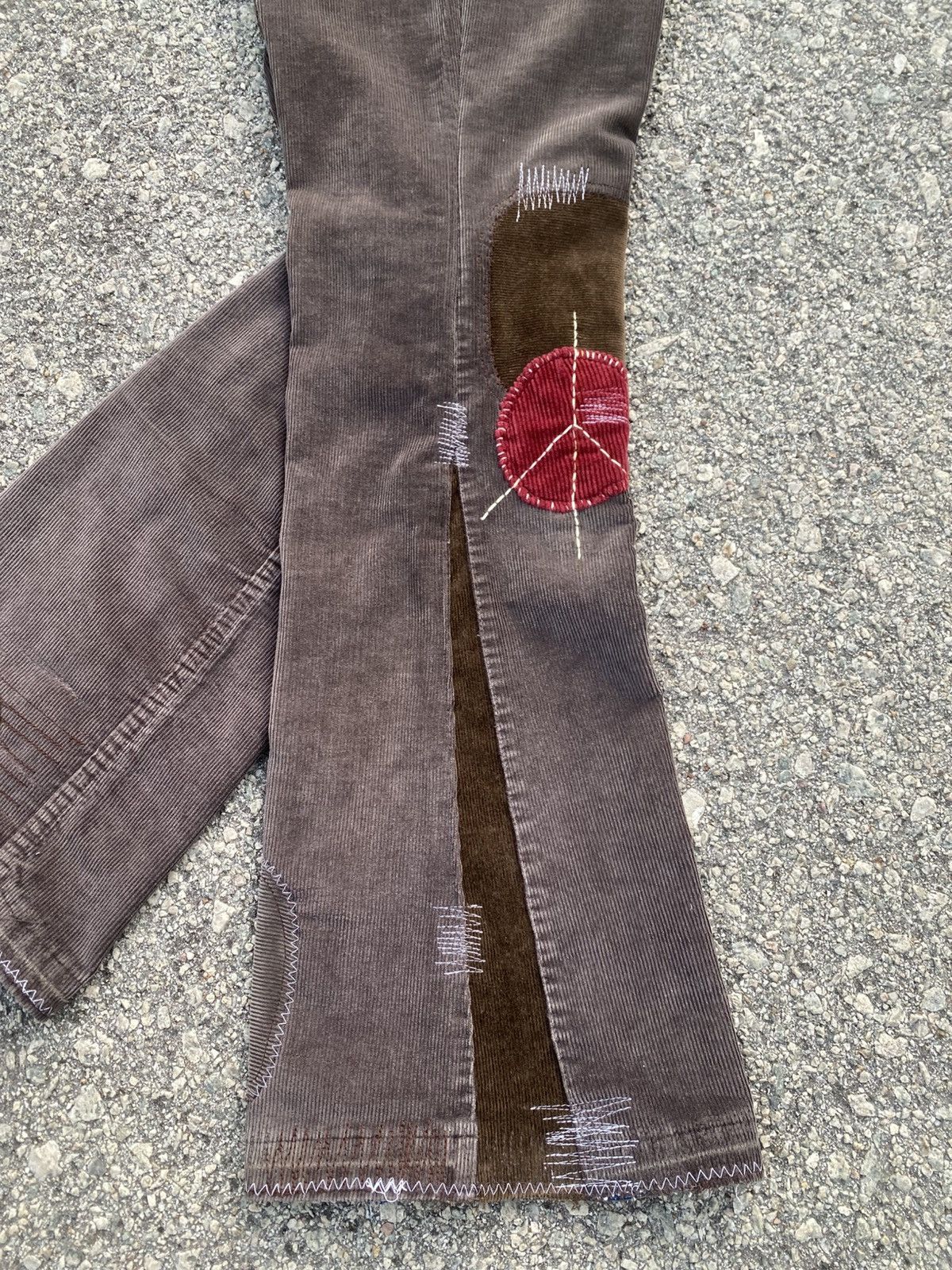 Levi's Vintage Clothing 1970s-80s Levis Corduroy Hippies Patchwork Flared Size US 34 / EU 50 - 23 Thumbnail