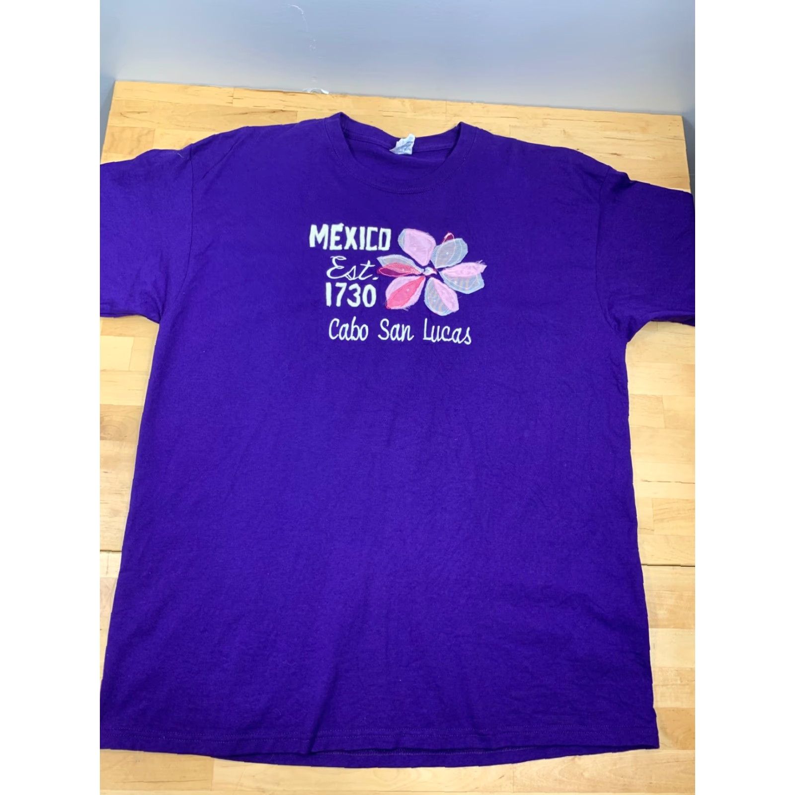 Vintage Yazbek Embroided Mexico T Shirt Purple XL Short Sleeve Crew Neck Men Size US XL / EU 56 / 4 - 4 Thumbnail