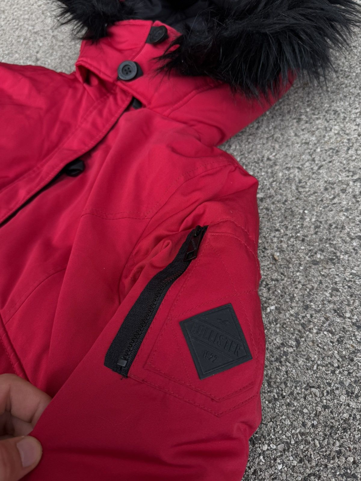 Hollister Streetwear Hollister Black Fur Y2K Bomber Jacket Size US M / EU 48-50 / 2 - 6 Thumbnail