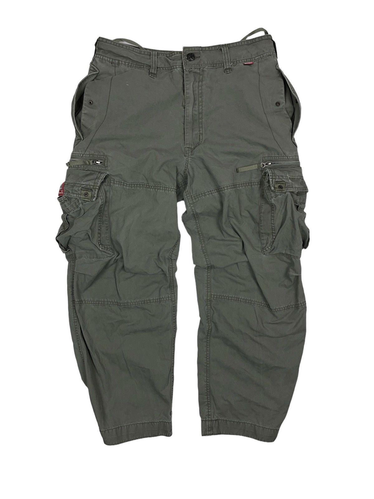 Vintage Japanese Cargo Pants Military Multi Pocket Utility
