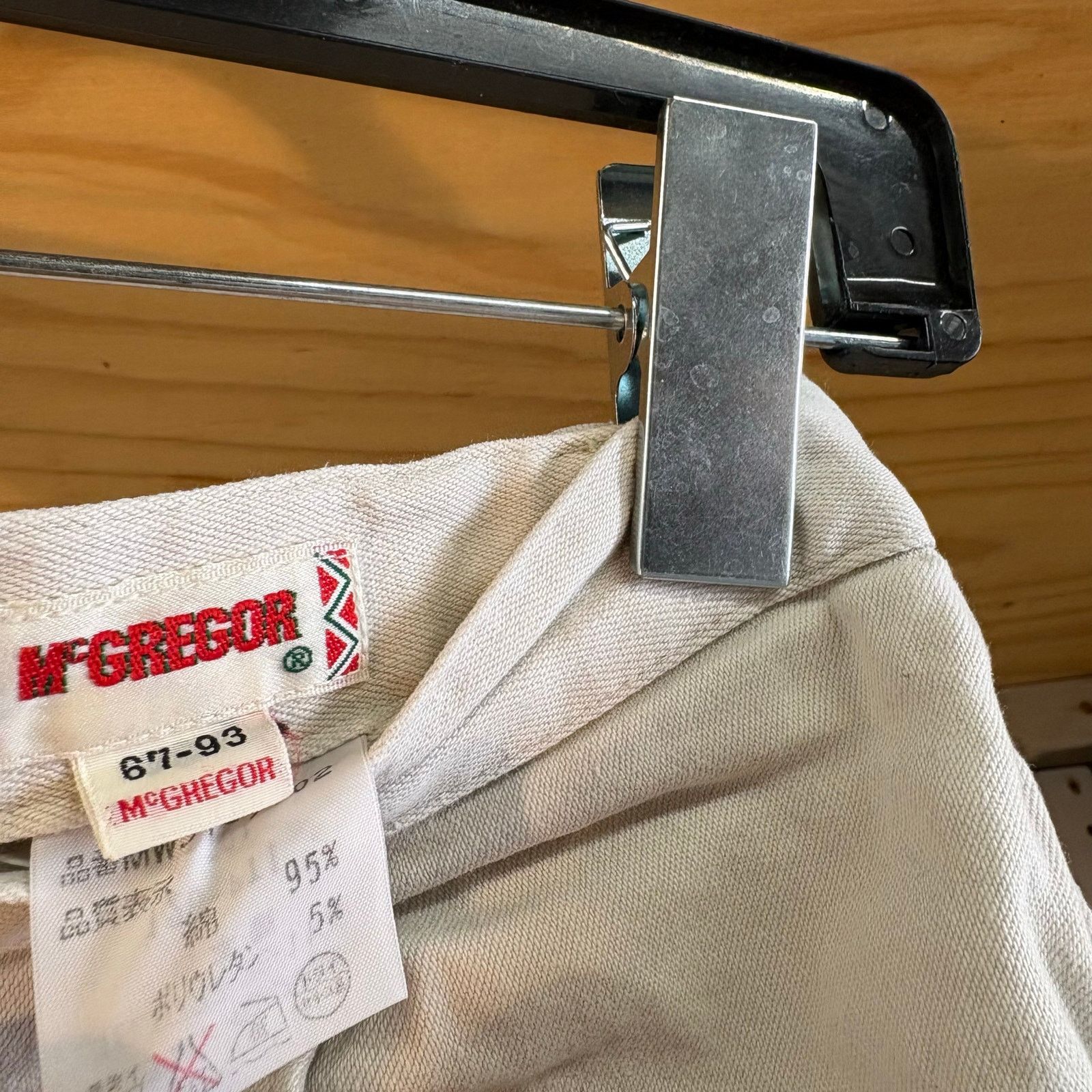 McGregor McGREGOR Beige White Chino Work Pants Vintage 90s Size 26" / US 2 / IT 38 - 4 Thumbnail