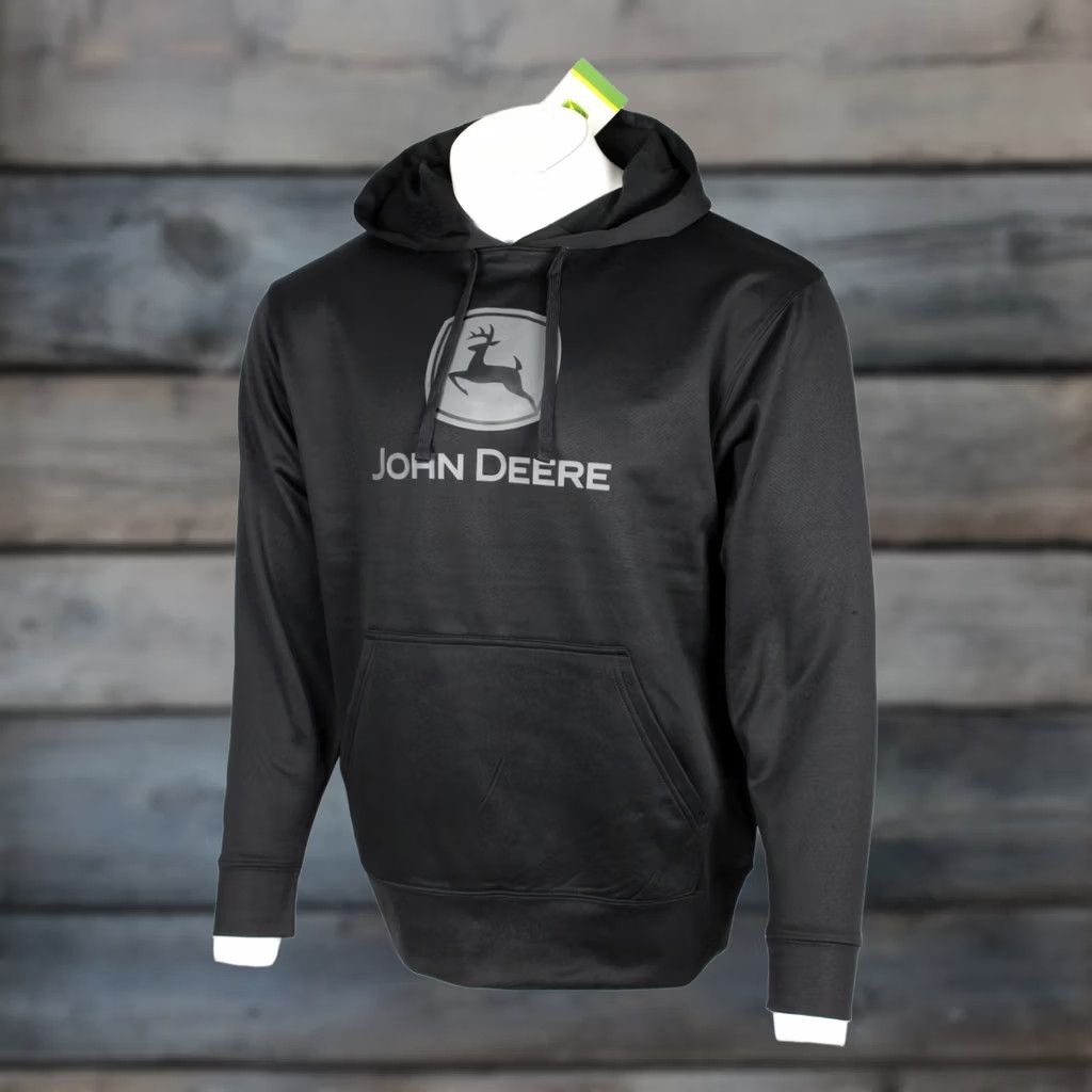 John Deere John Deere Men's Graphic Hoodie Fleece Sweatshirt M Medium Black LP69278 Size US M / EU 48-50 / 2 - 1 Thumbnail
