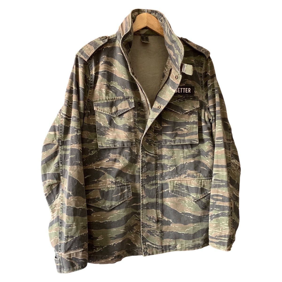 image of Wacko Maria Tiger Camo Jacket, Men's (Size Small)