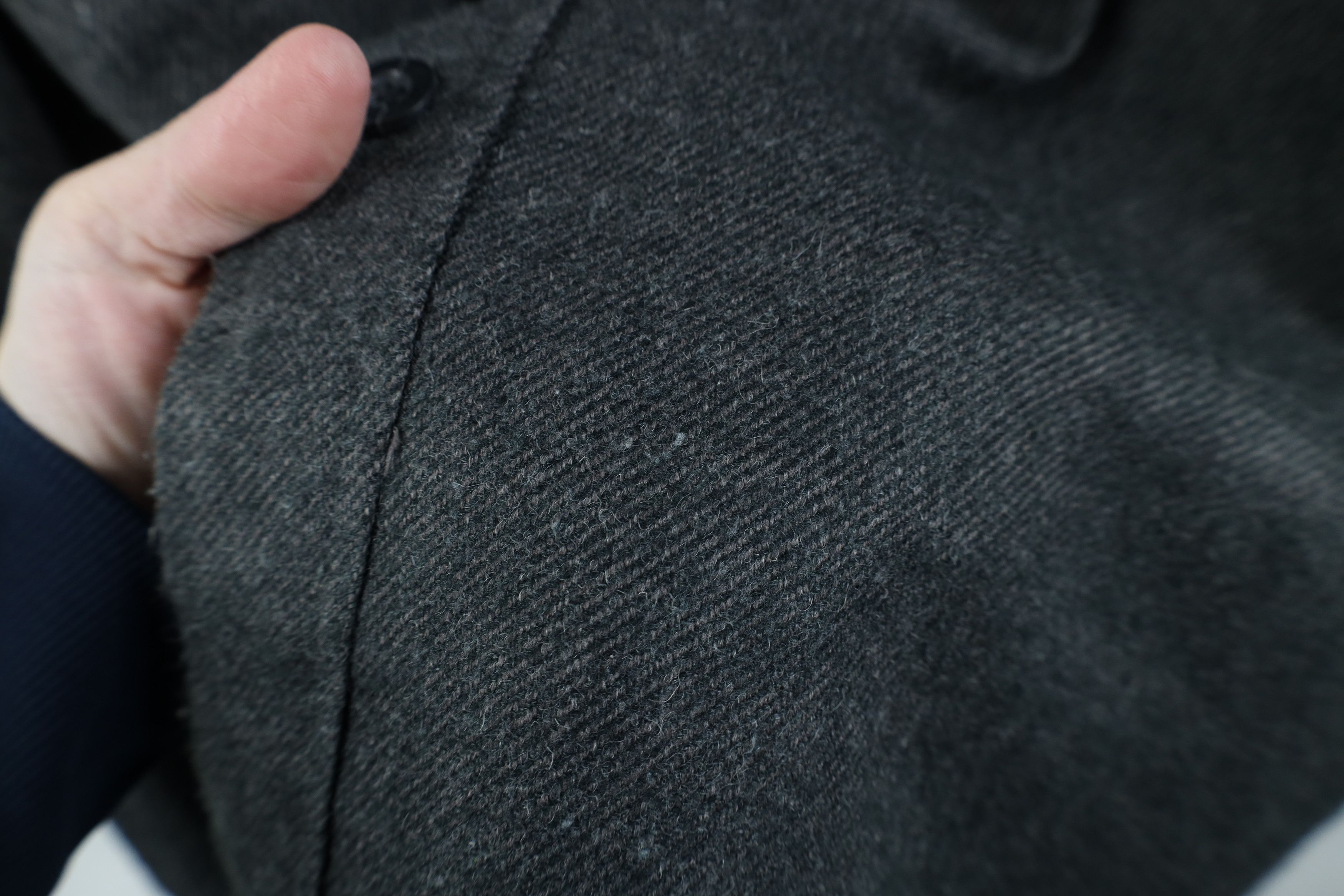 Vintage Vintage 90s Streetwear CPO Collared Button Shirt Gray Size US M / EU 48-50 / 2 - 7 Thumbnail