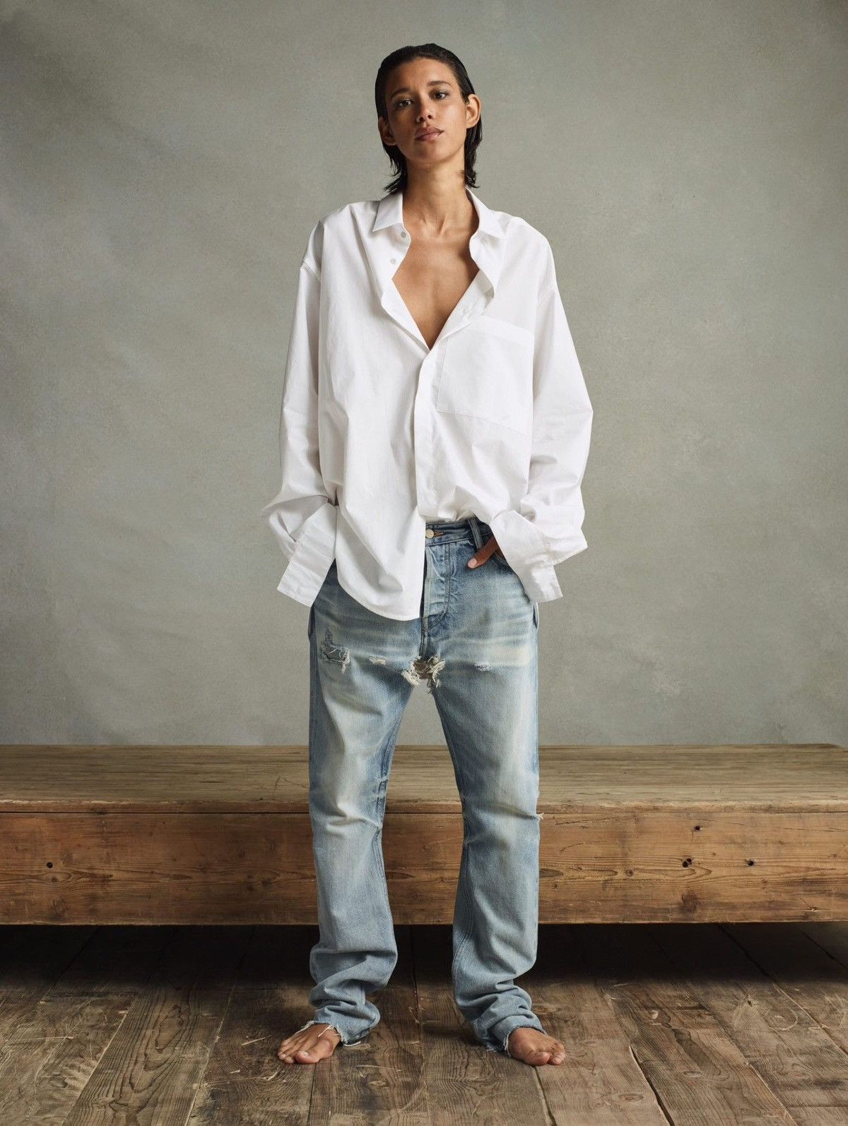 Japanese Brand × Roen Puerhomme Fear of God Seventh Collection Denim (inspired) Size US 30 / EU 46 - 3 Thumbnail