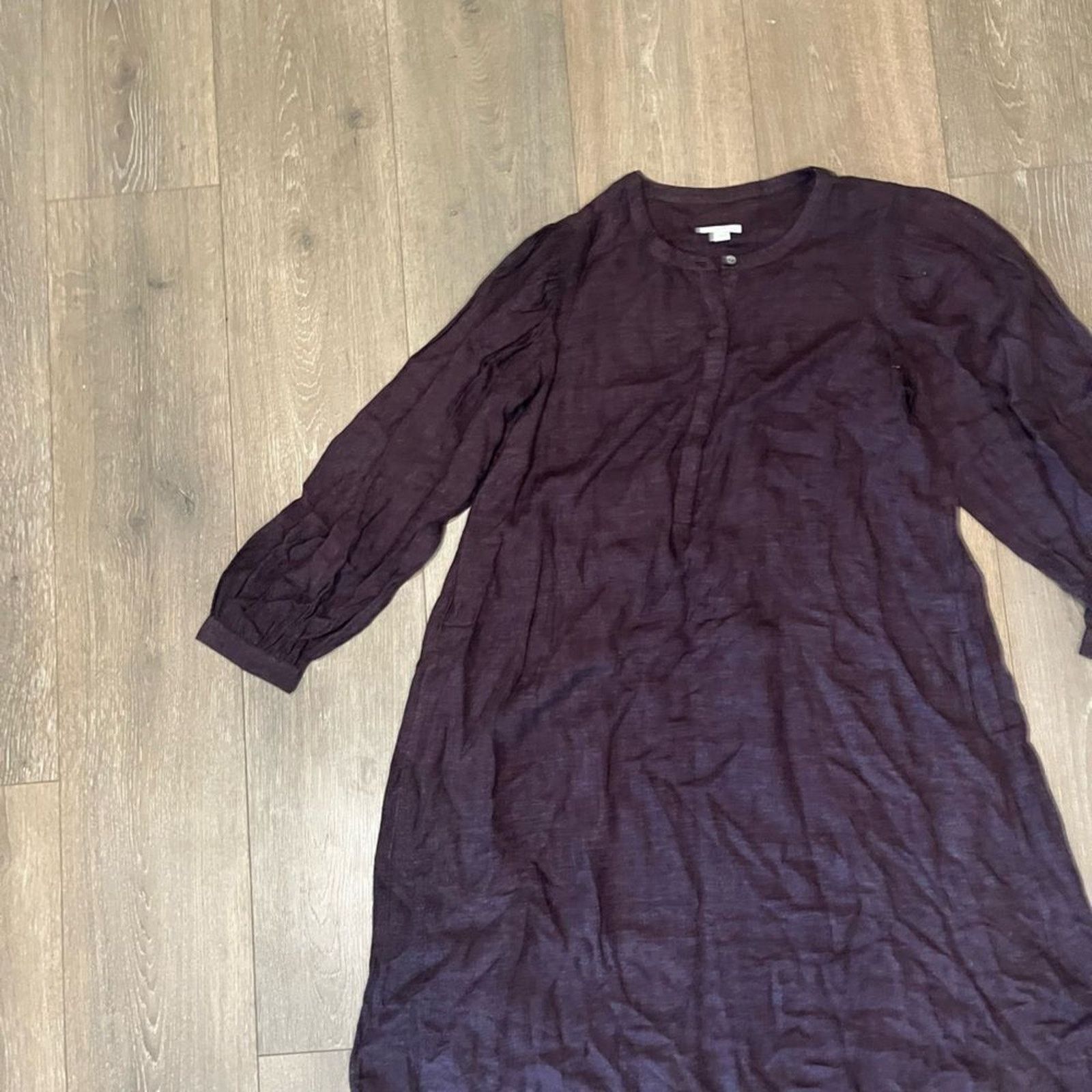 J. Jill J. Jill Plum Woven Knee Length Dress - Size S Size S / US 4 / IT 40 - 5 Thumbnail