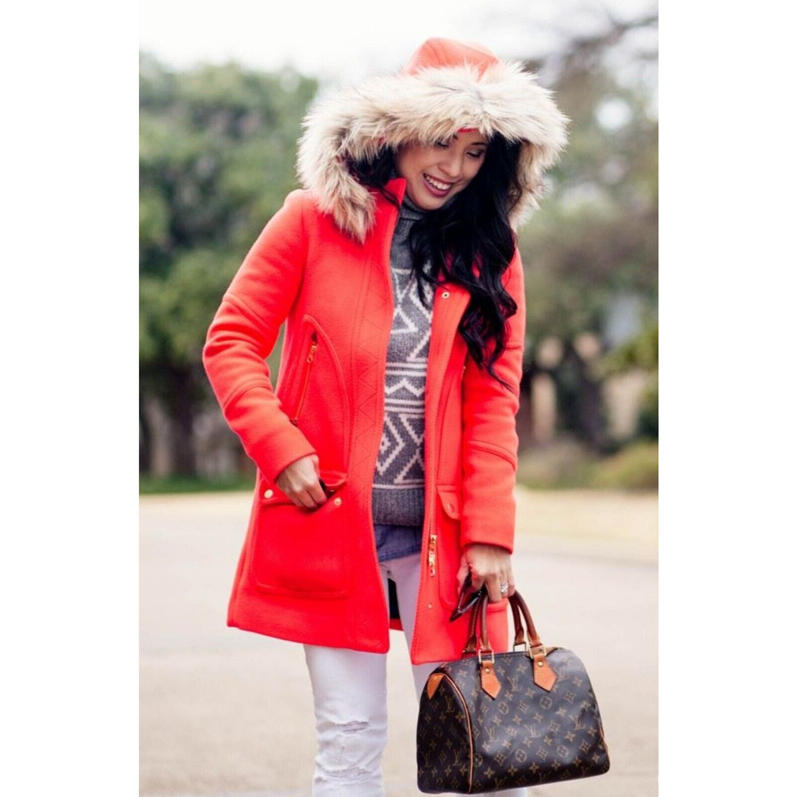 J.Crew J.Crew Chateau in Italian Stadium-Cloth Wool 2 Magenta Size XS / US 0-2 / IT 36-38 - 2 Thumbnail